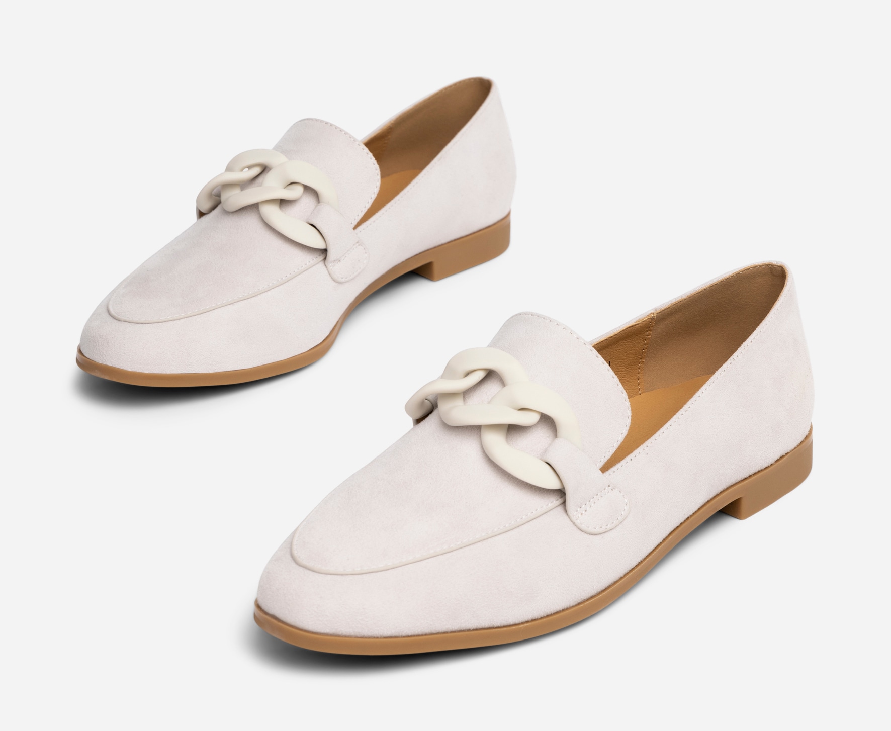 SO ALL, Loafer med spenne Grå