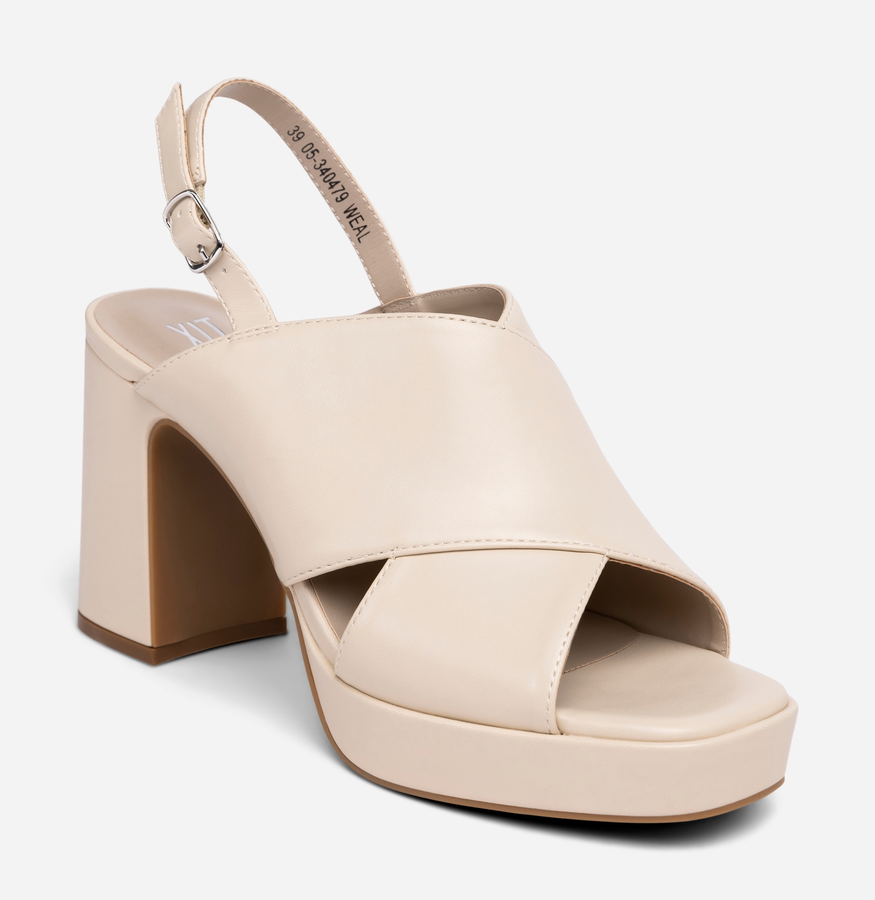 XIT, Sandalett med platåsåle Beige