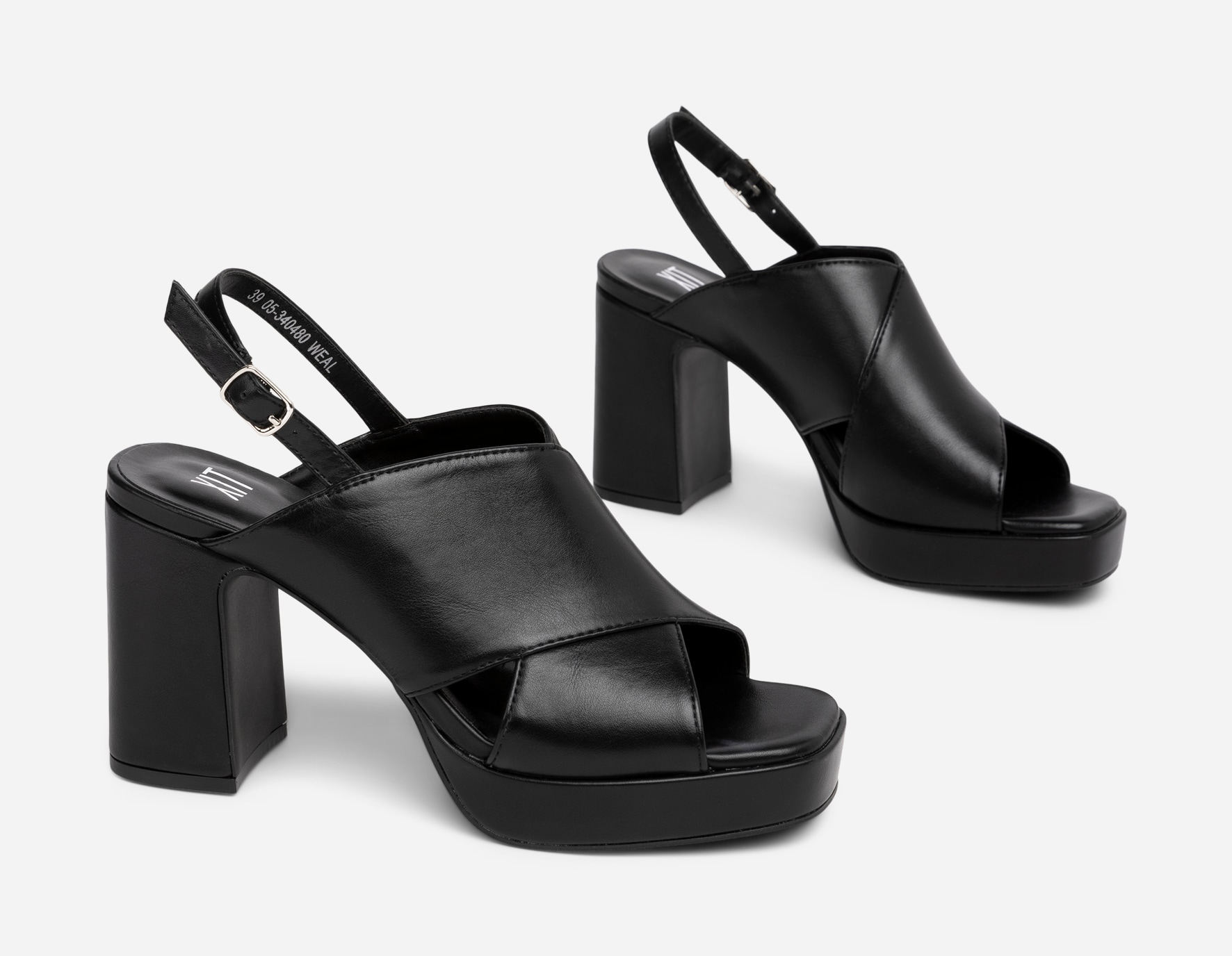 XIT, Sandalett med platåsåle Sort