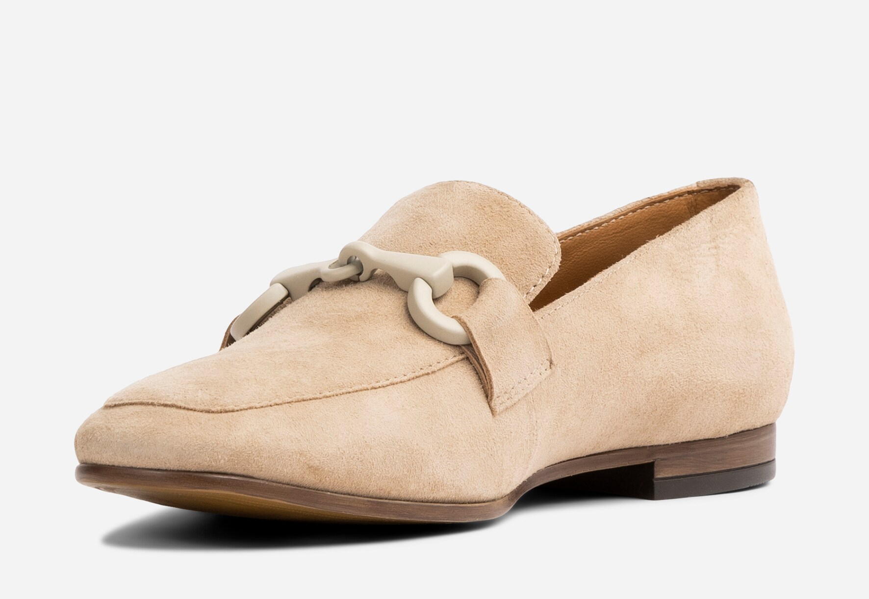PACE, Loafer med spenne Beige