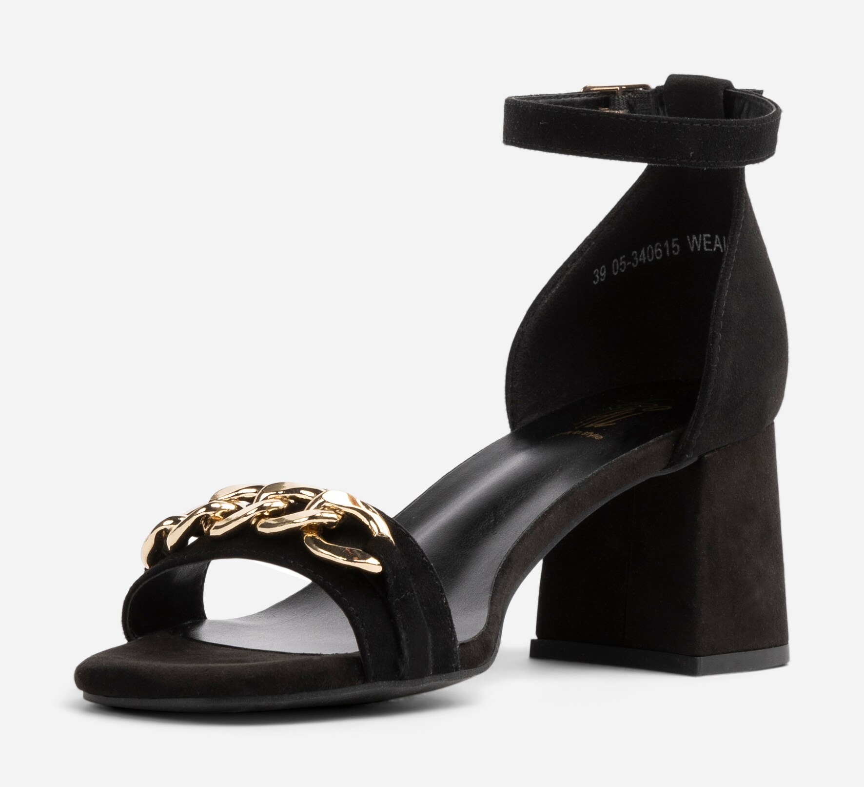 SO ALL, Sandalett med reimer Sort