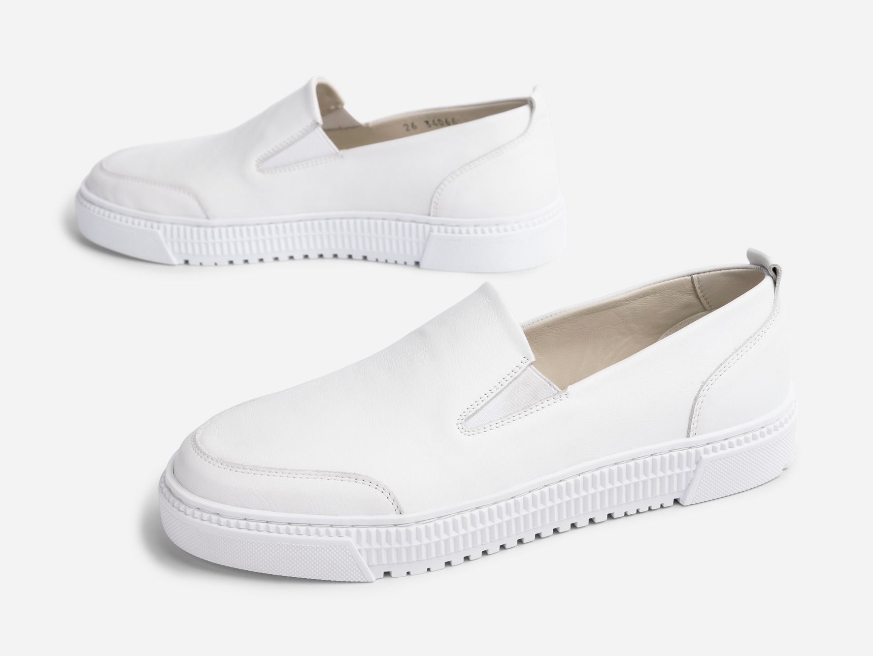PACE, Slip-on sneakers Hvit