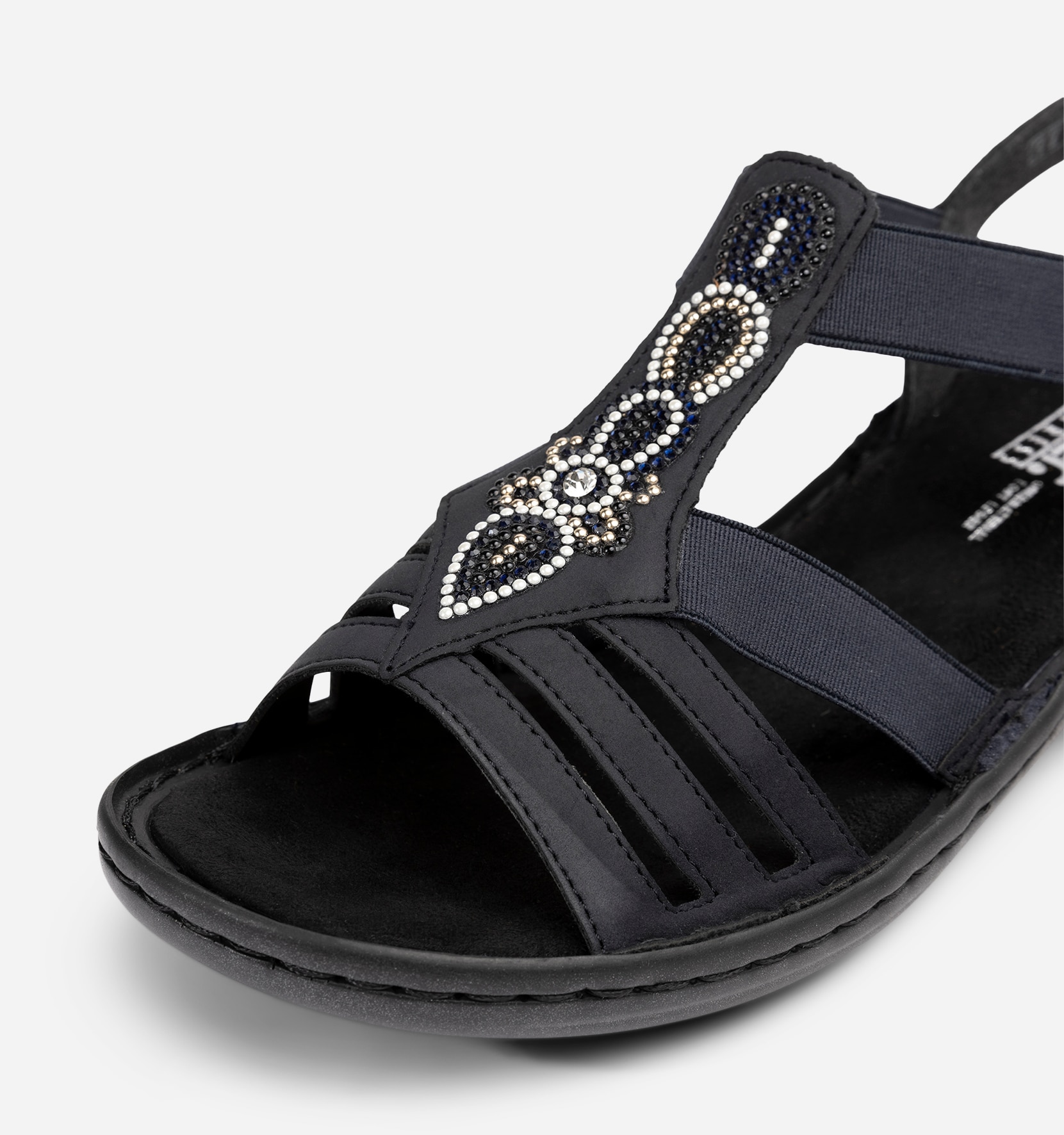 RIEKER, Sandal med reimer Blå