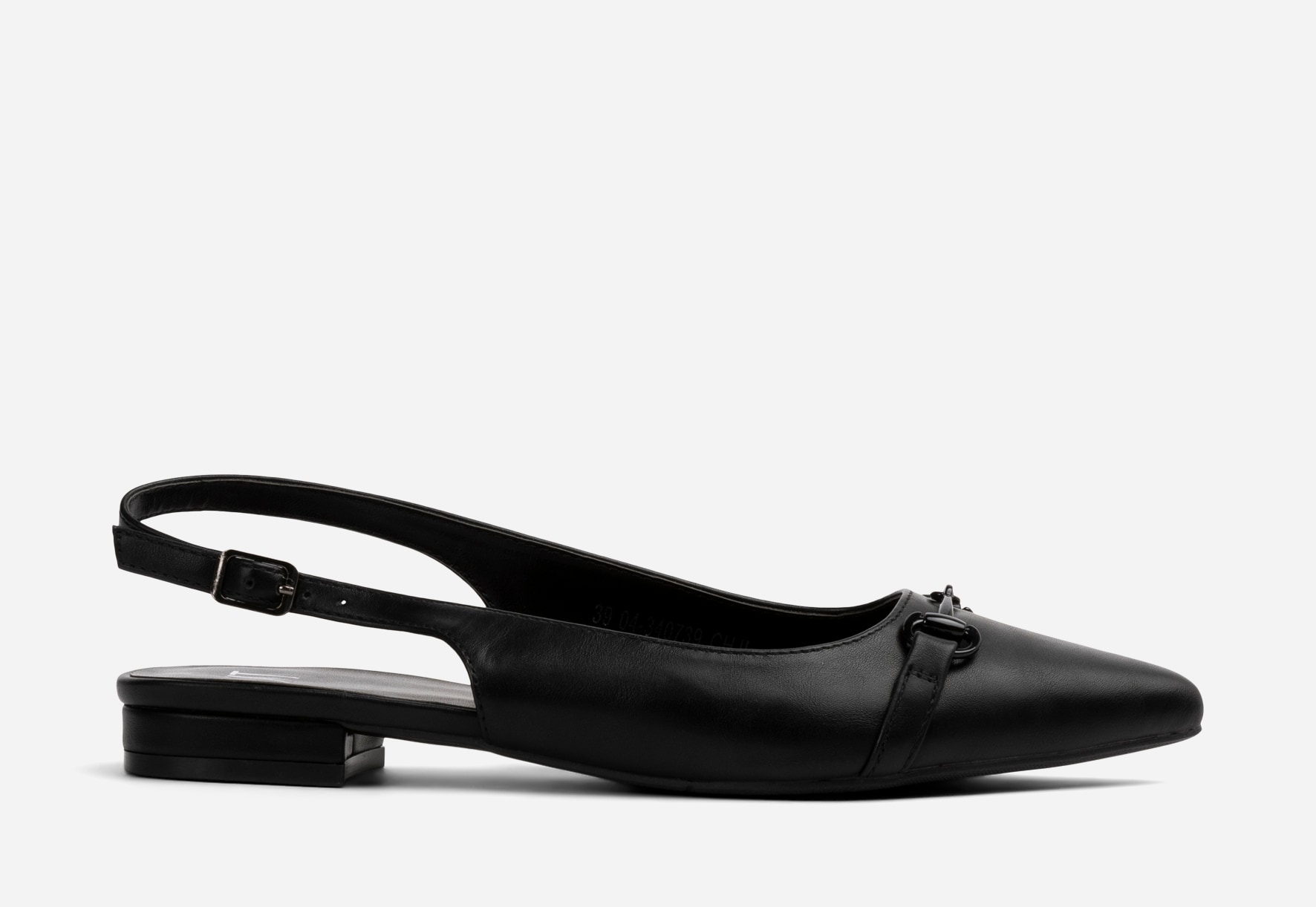 XIT, Ballerinasko med slingback Sort