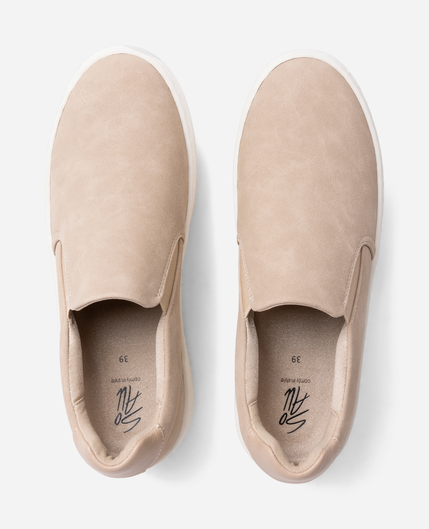SO ALL, Slip-on sneakers Beige