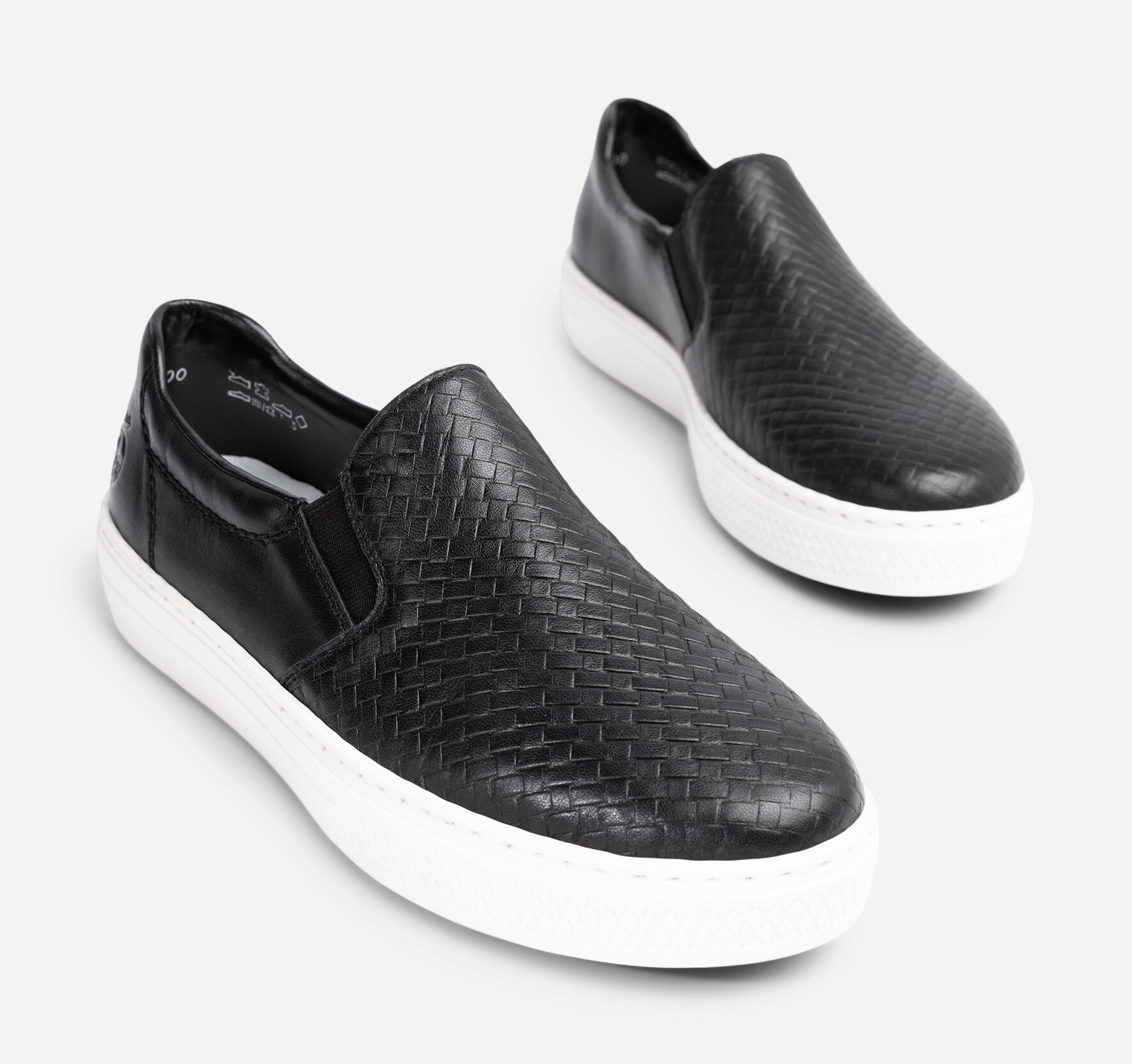 RIEKER, Slip-on sneakers Sort