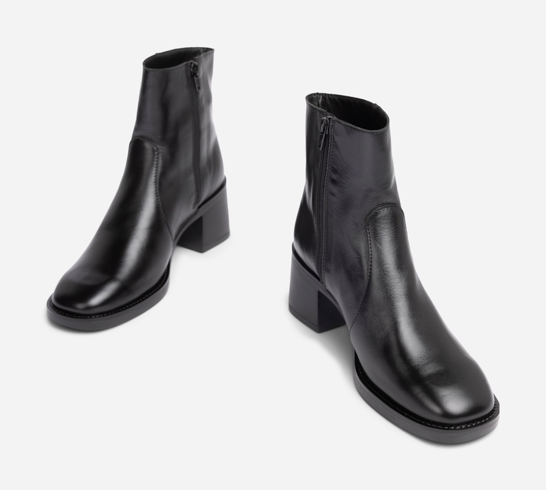 PACE, Boots med glidelås Sort