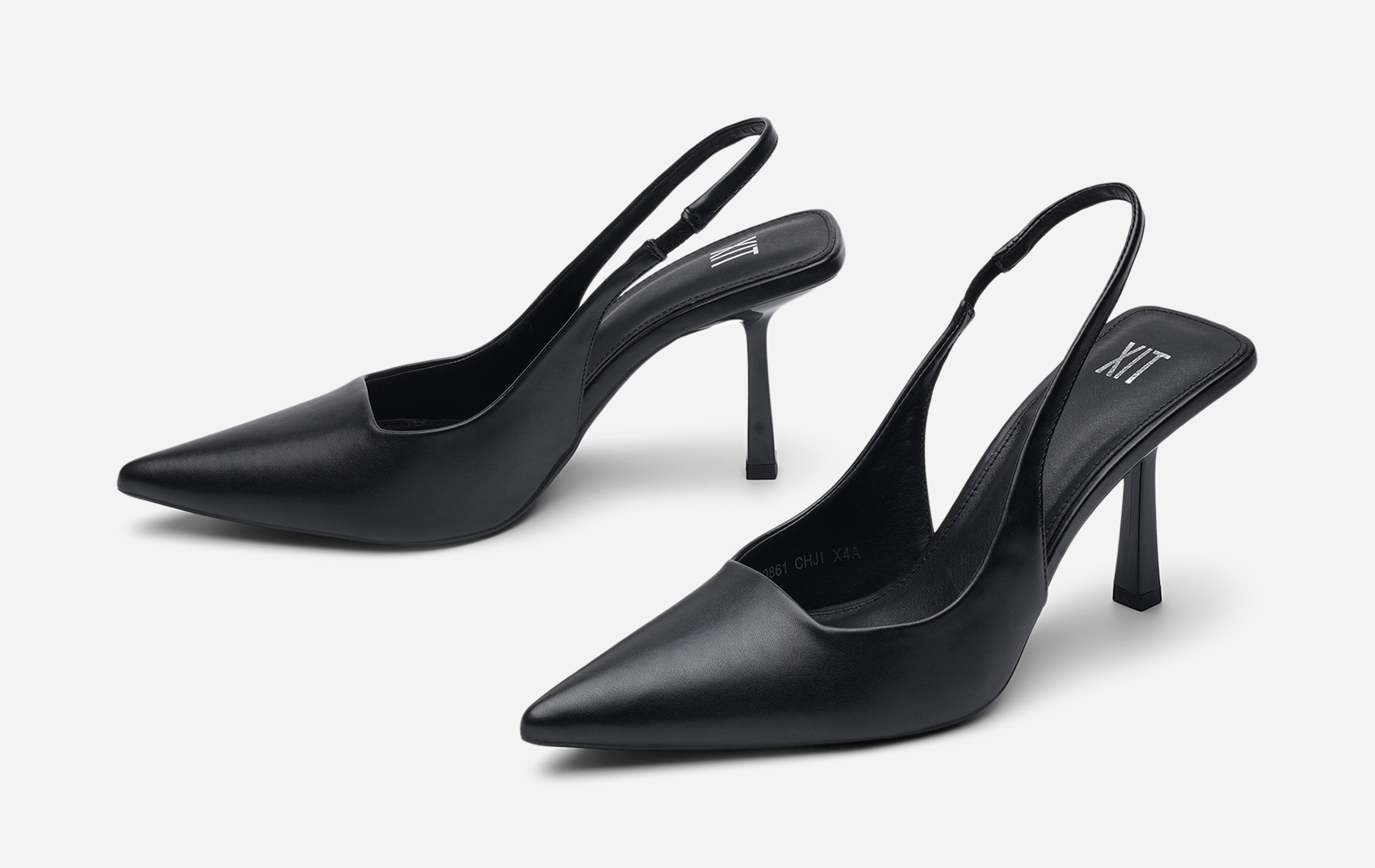 XIT, Pumps med slingback Sort