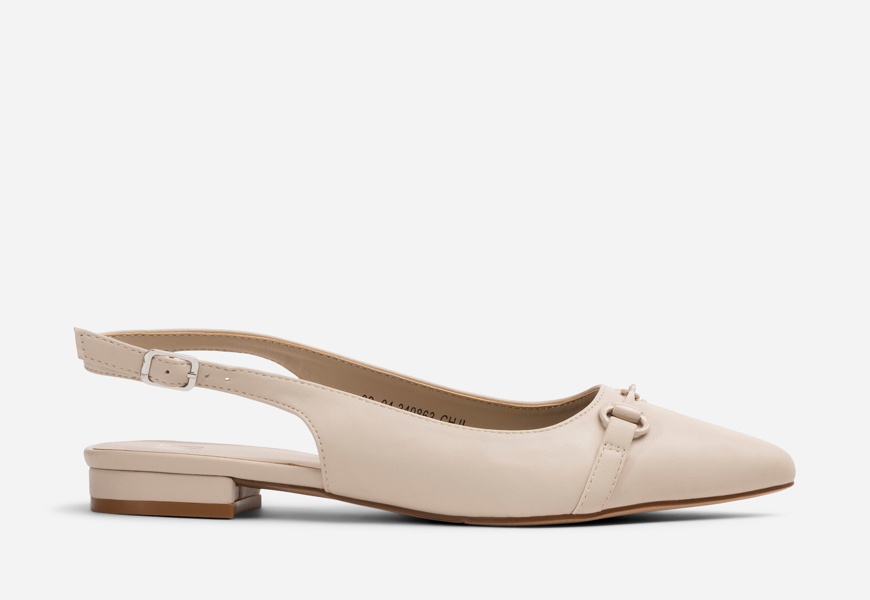 XIT, Ballerinasko med slingback Beige