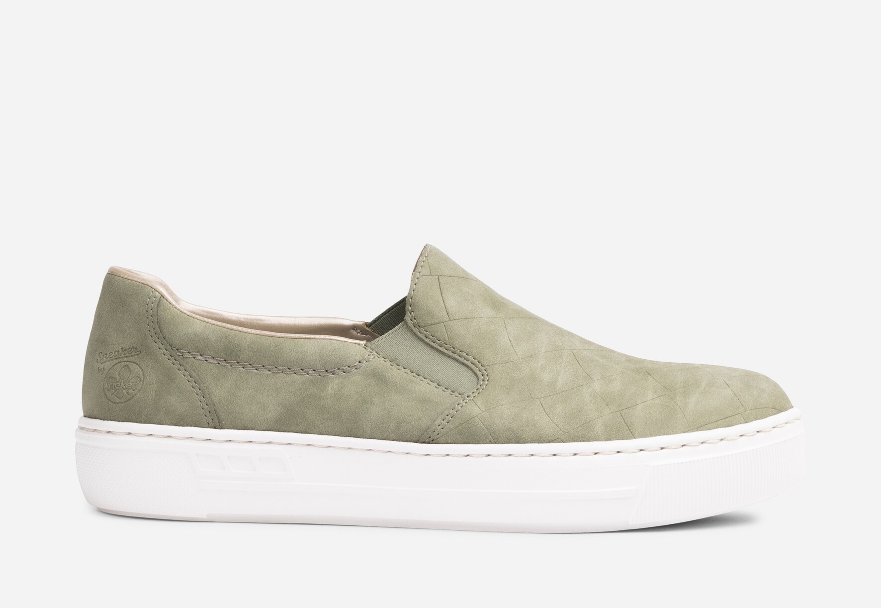 RIEKER, Slip-on sneakers Grønn
