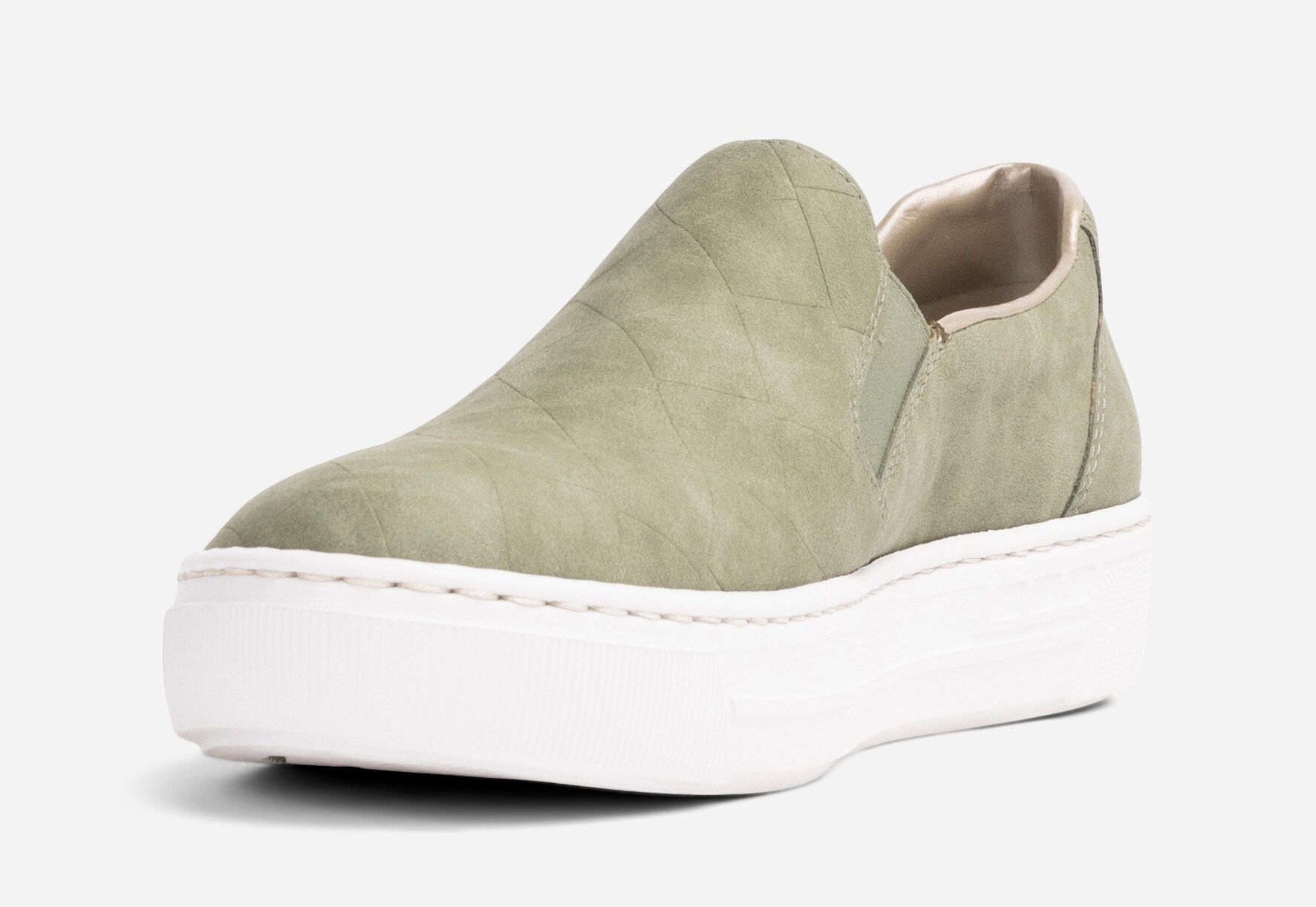 RIEKER, Slip-on sneakers Grønn
