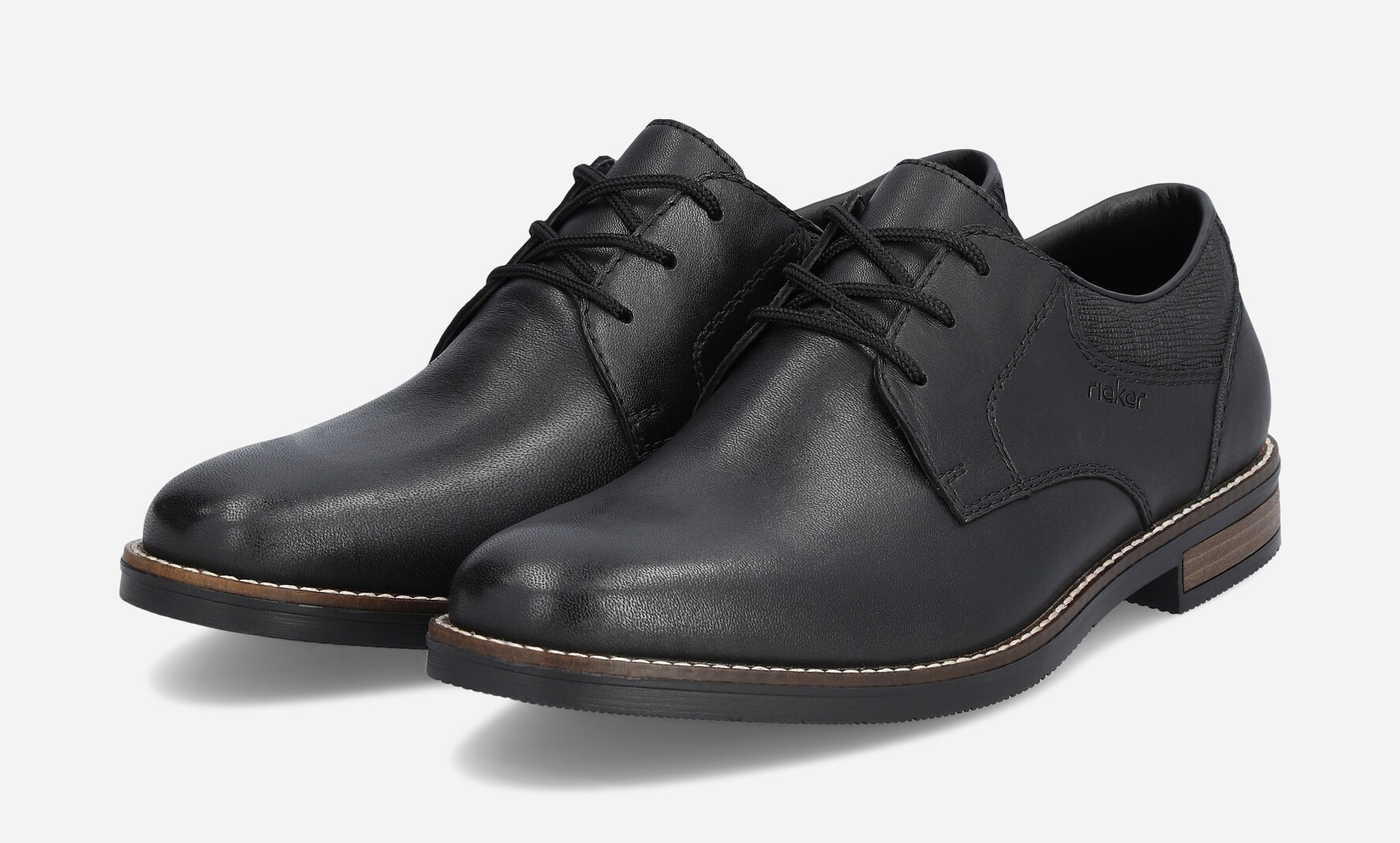 RIEKER, Snøresko Sort