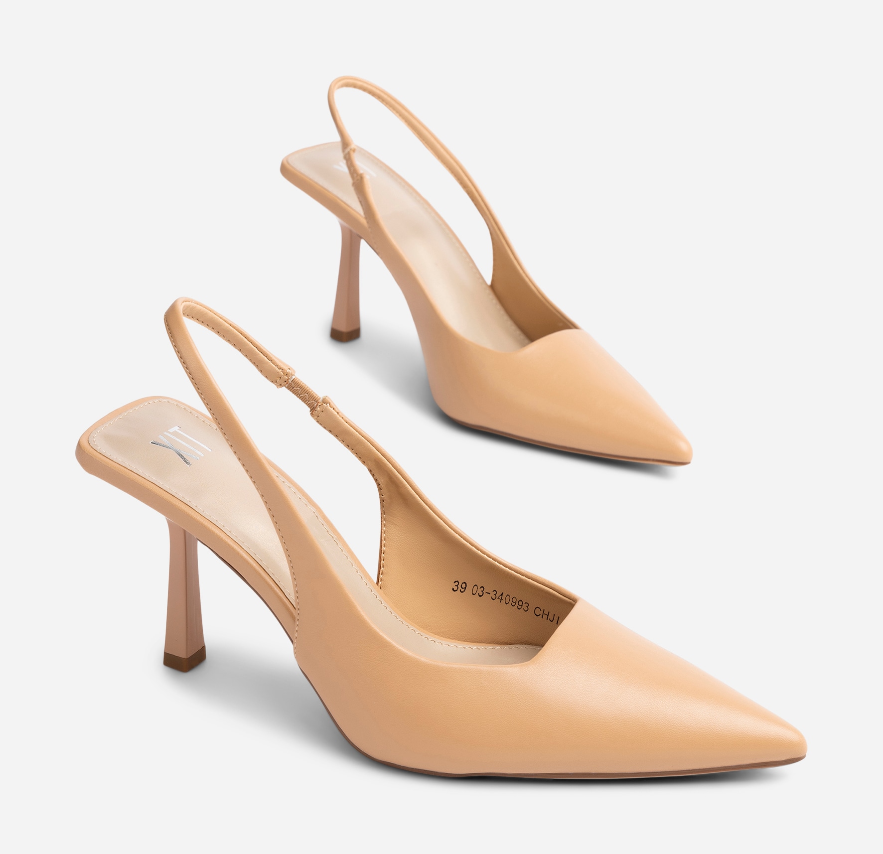 XIT, Pumps med slingback Beige