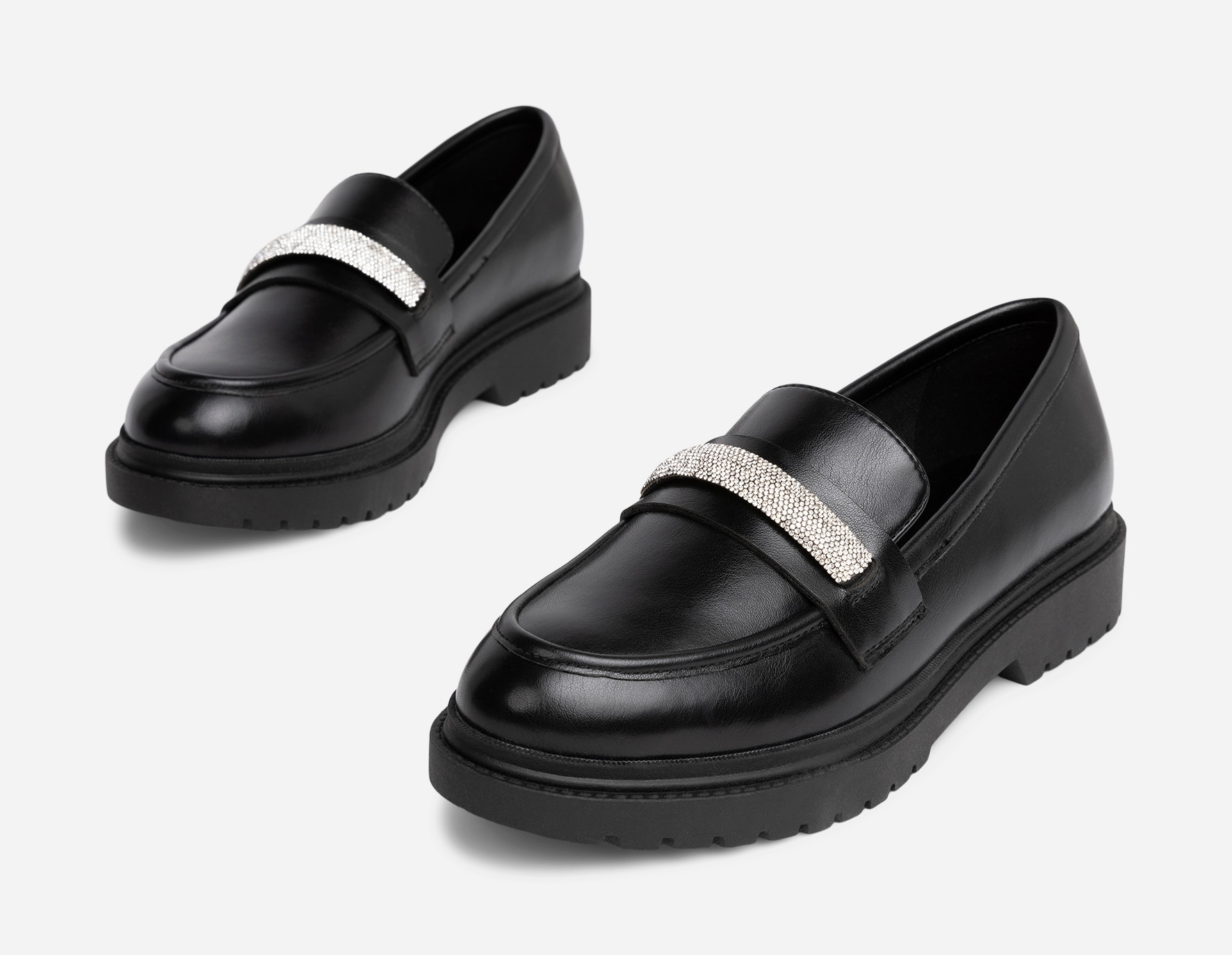 XIT, Loafer med spenne Sort