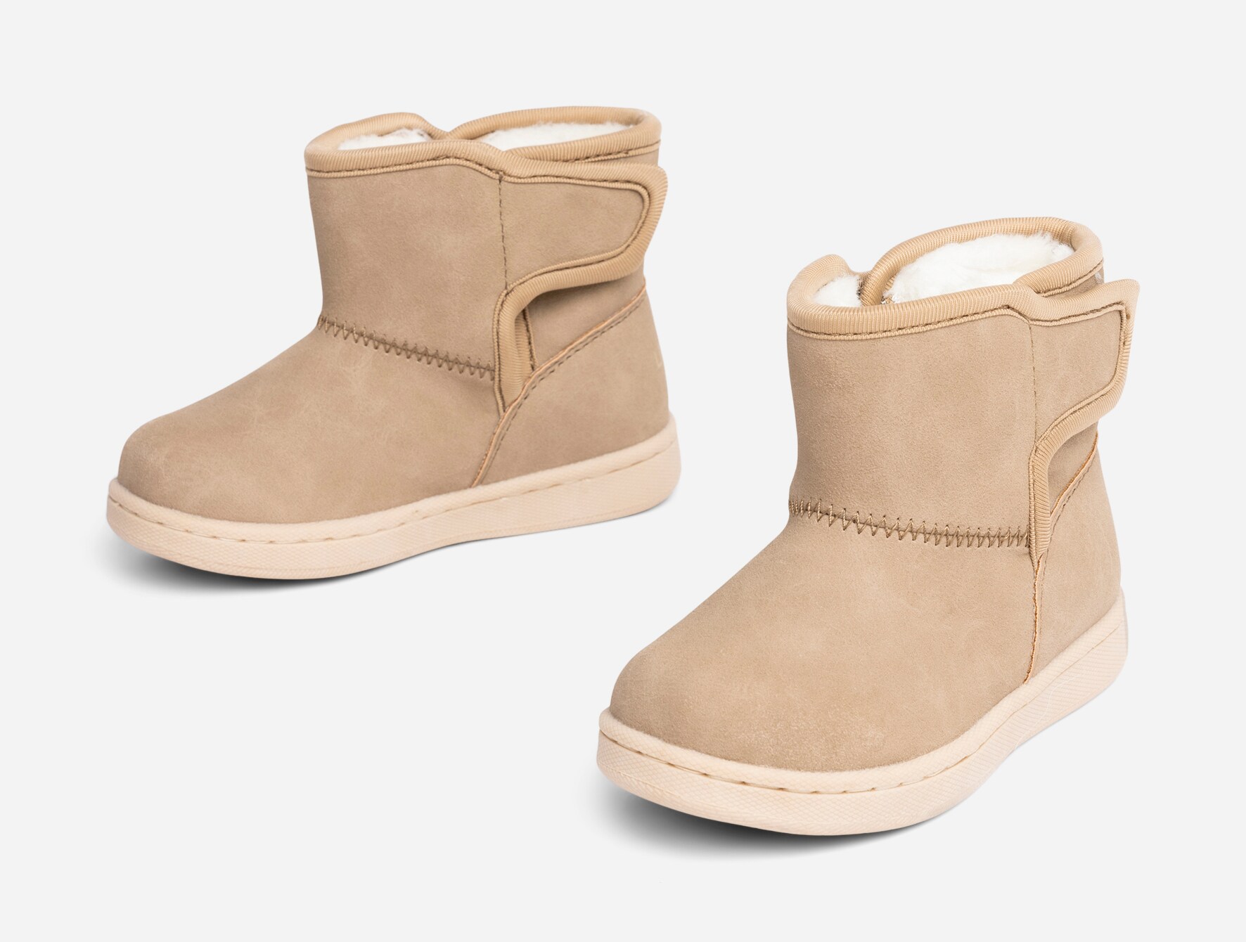 LINEAR, Varmforet boots Beige