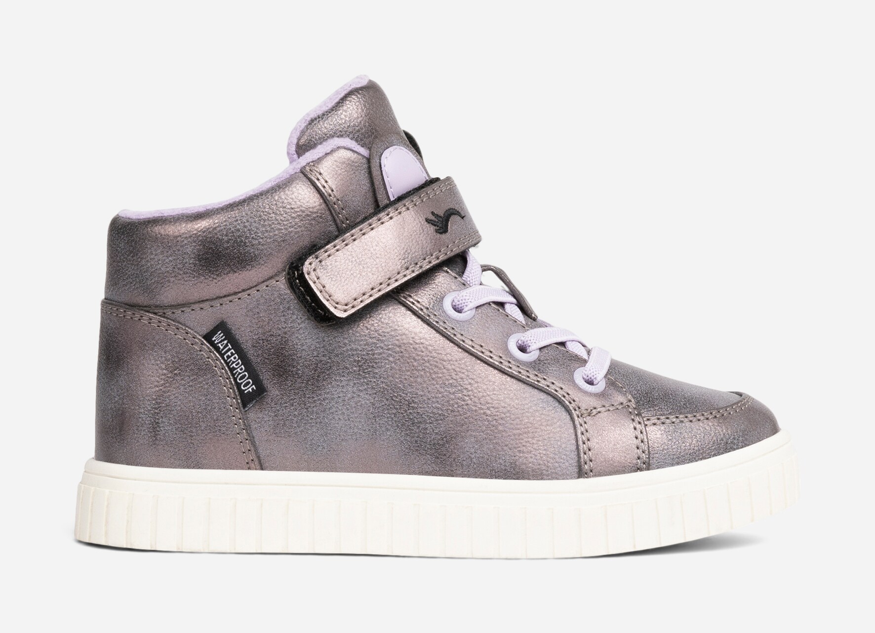 LINEAR, Fleeceforet høy sneakers waterproof Lilla