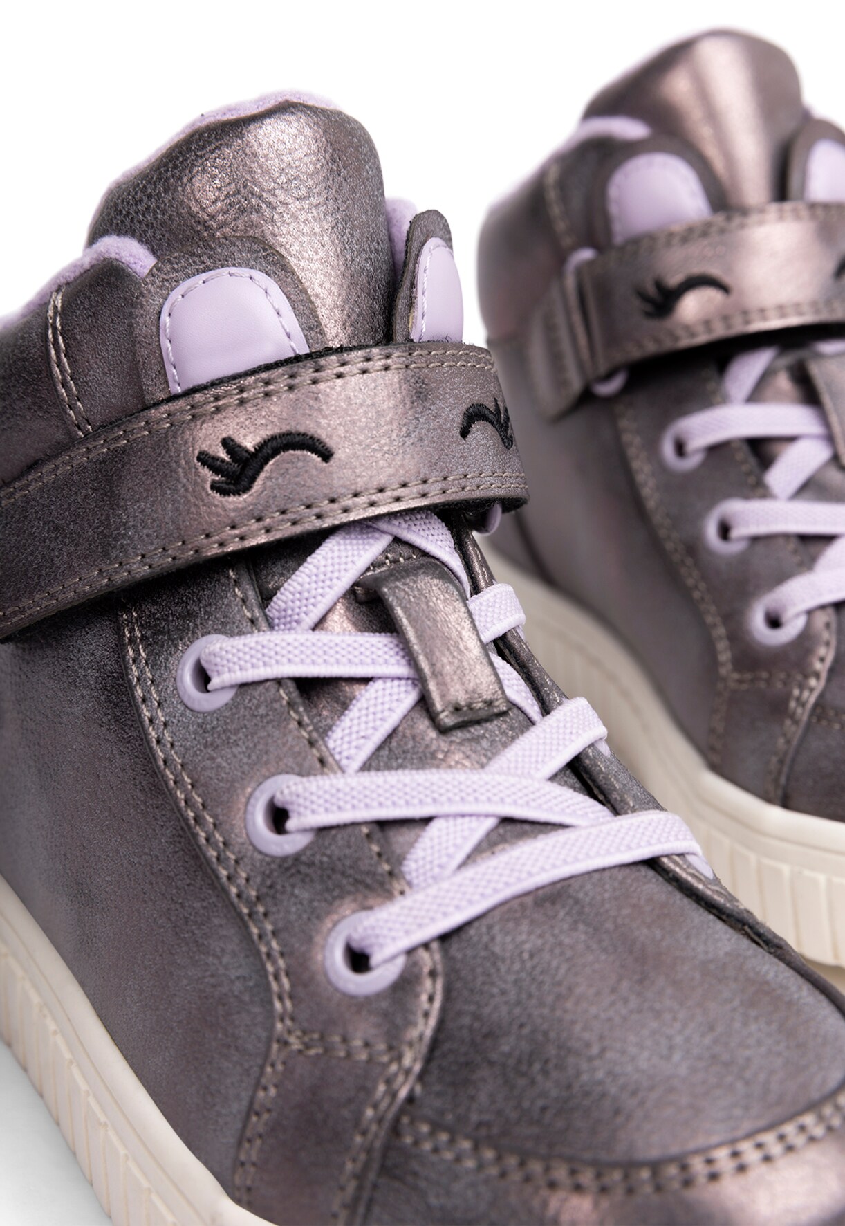 LINEAR, Fleeceforet høy sneakers waterproof Lilla