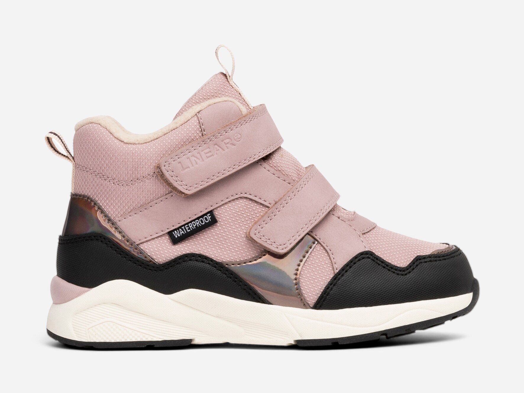 LINEAR, Fleeceforet høy sneakers waterproof Lilla