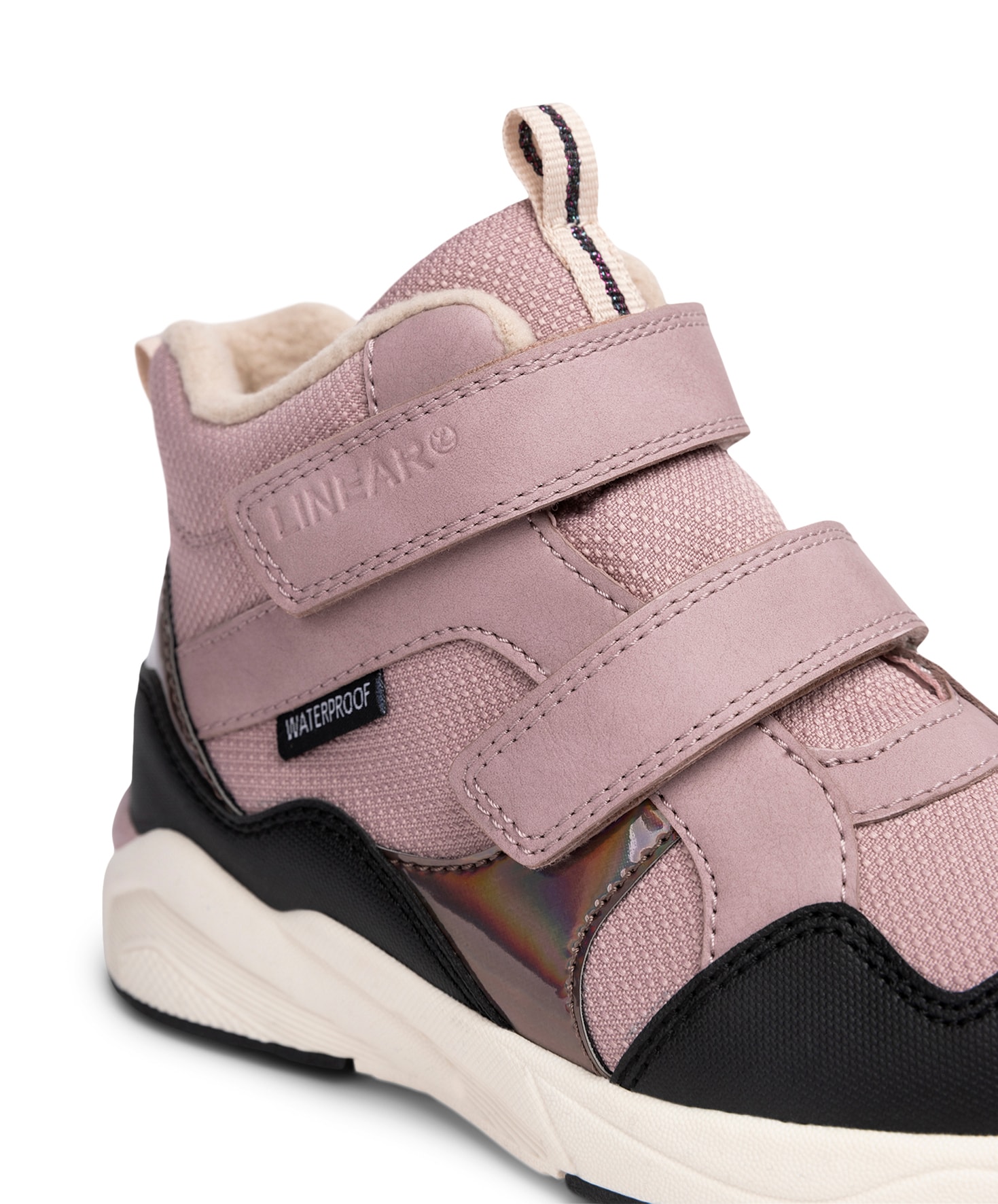 LINEAR, Fleeceforet høy sneakers waterproof Lilla