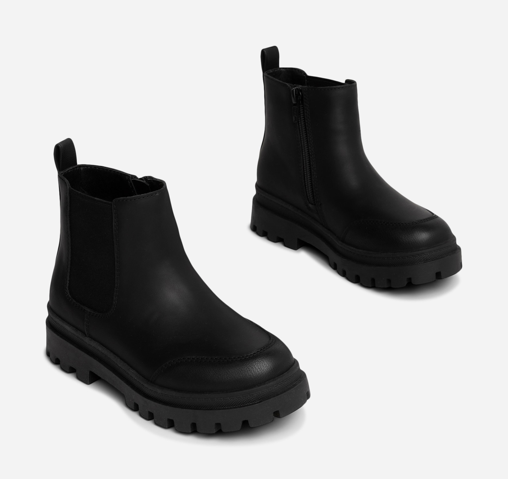 DINSKO, Varmforet chelseaboots Sort