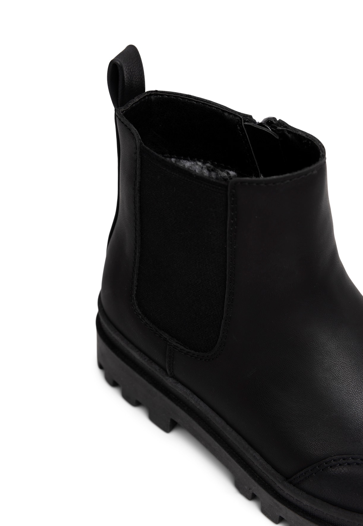 DINSKO, Varmforet chelseaboots Sort