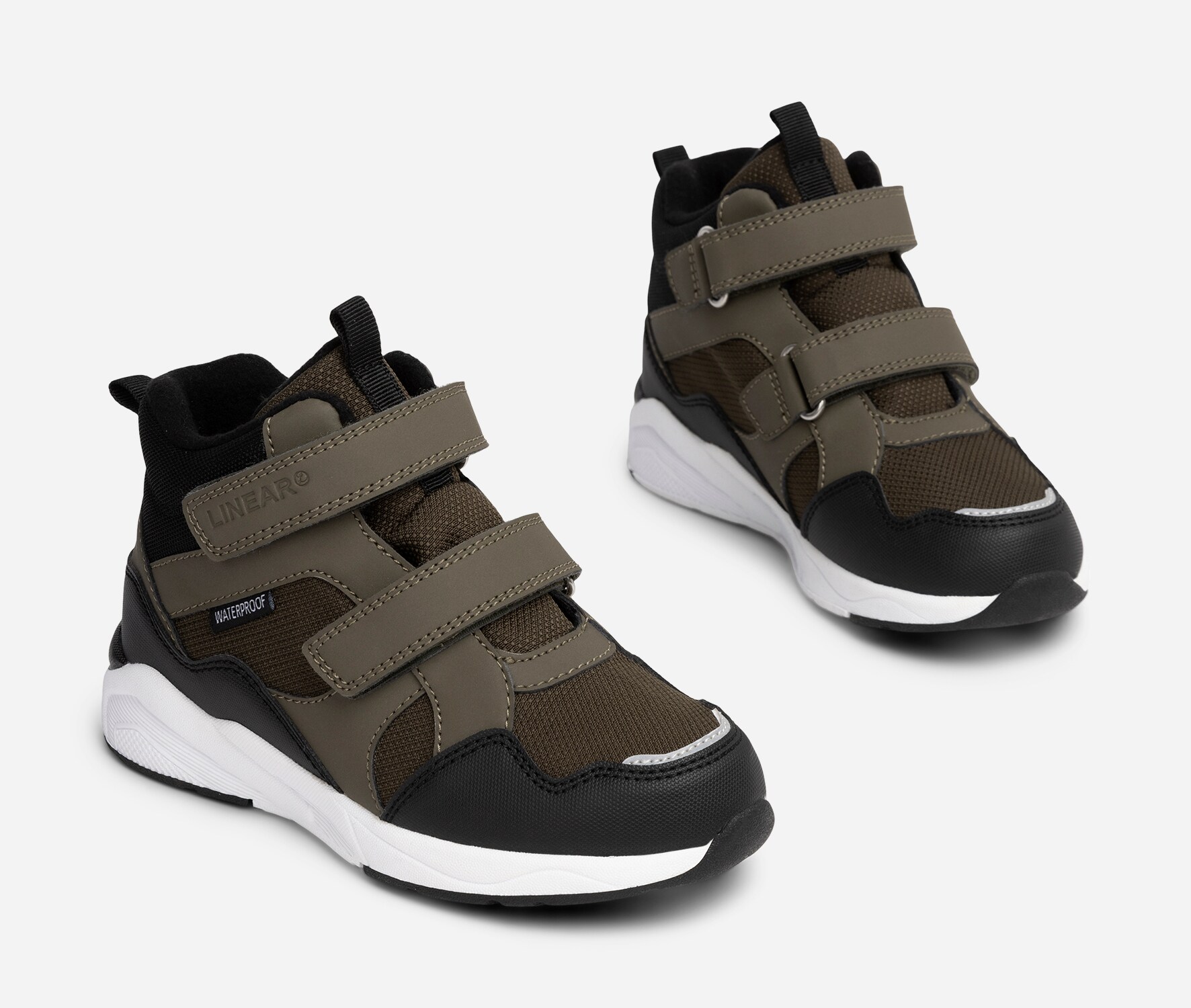 LINEAR, Fleeceforet høy sneakers waterproof Grønn
