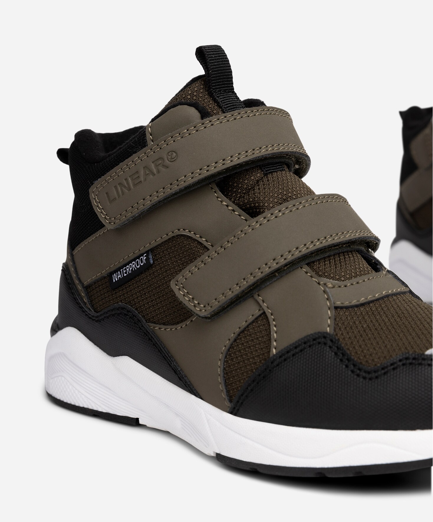 LINEAR, Fleeceforet høy sneakers waterproof Grønn