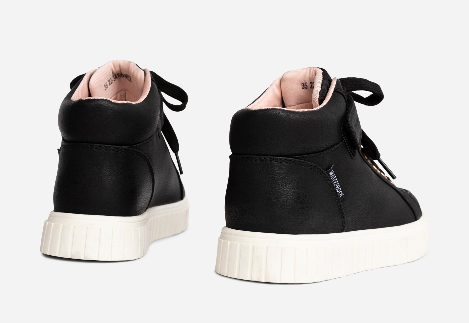 LINEAR, Høye sneakers, waterproof Sort