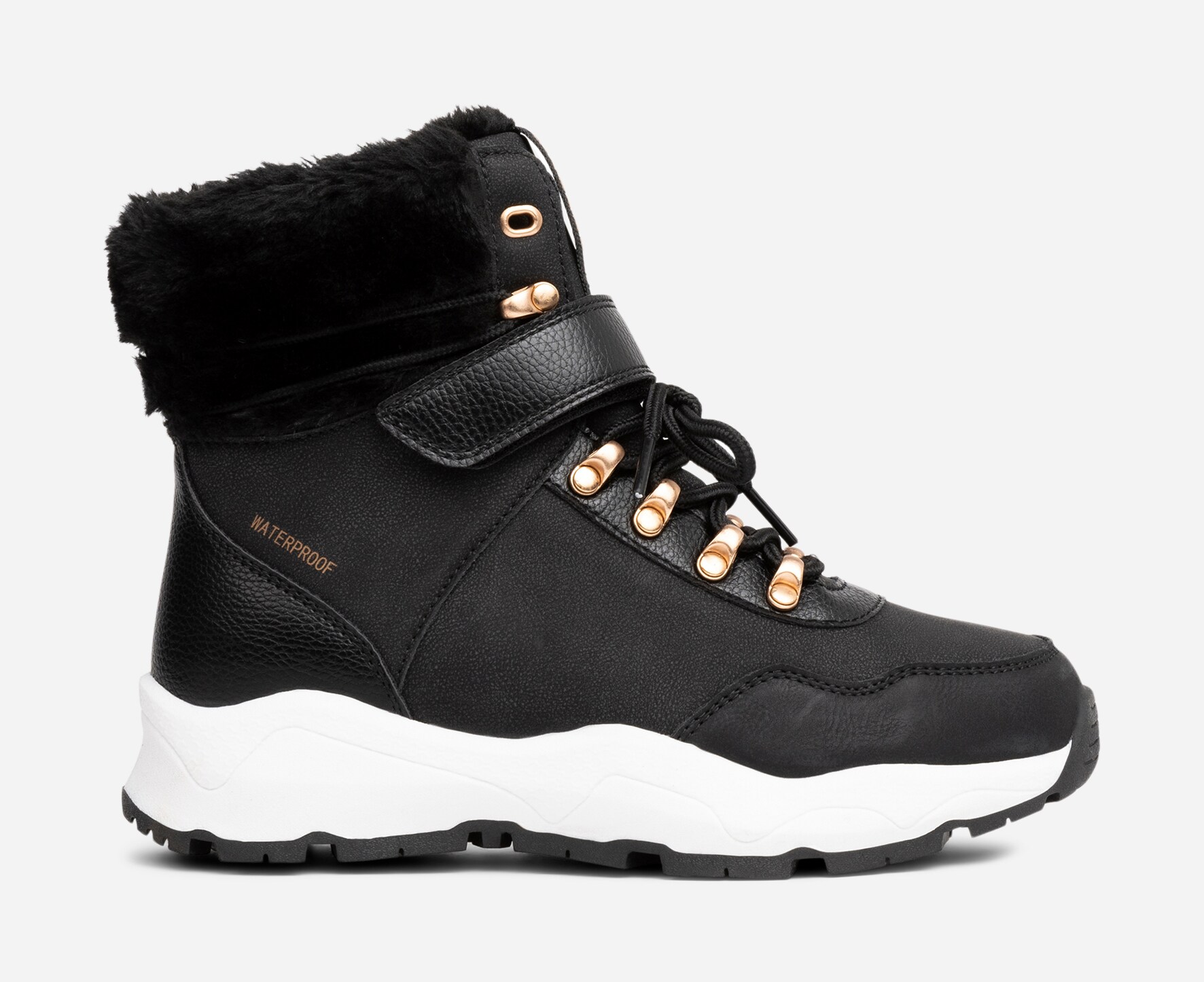 LINEAR, Varmforet skolett waterproof Sort