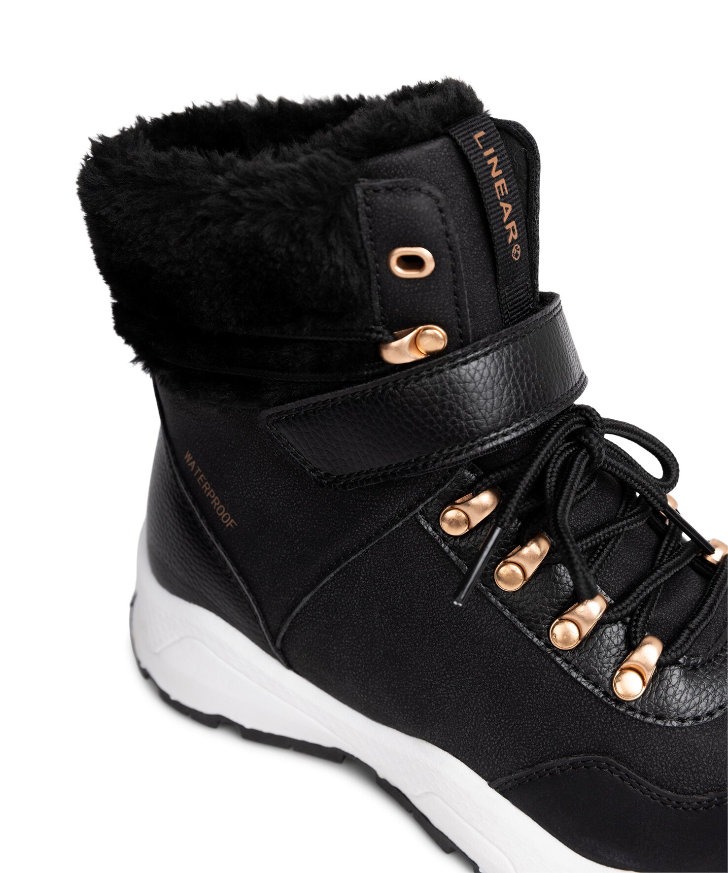 LINEAR, Varmforet skolett waterproof Sort