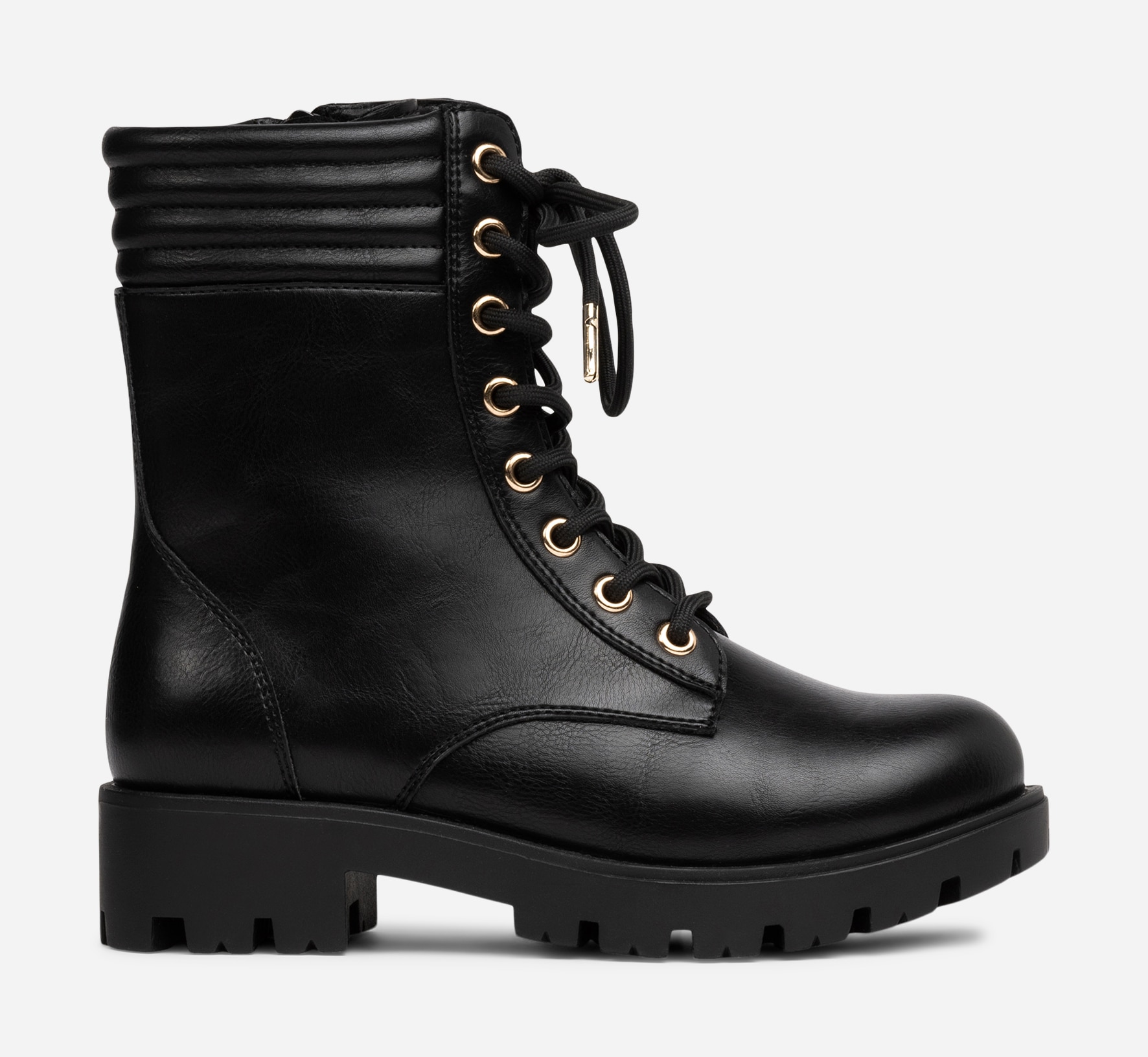 DINSKO, Varmforet skolett med glidelås Sort