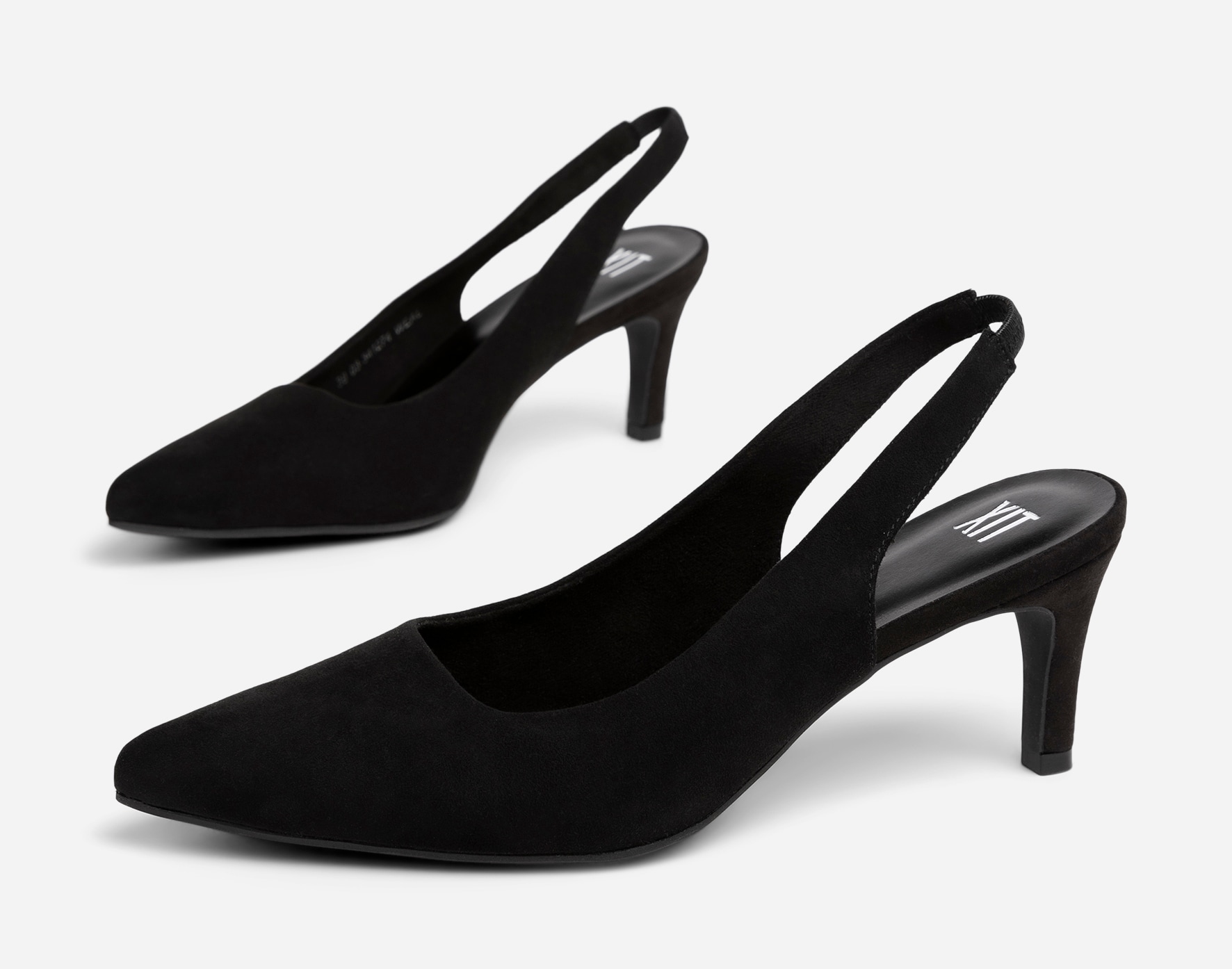XIT, Pumps med slingback Sort