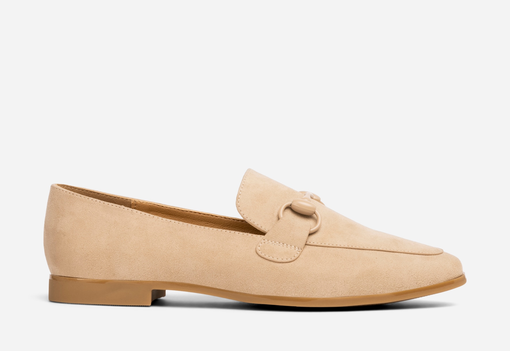SO ALL, Loafer med spenne Beige