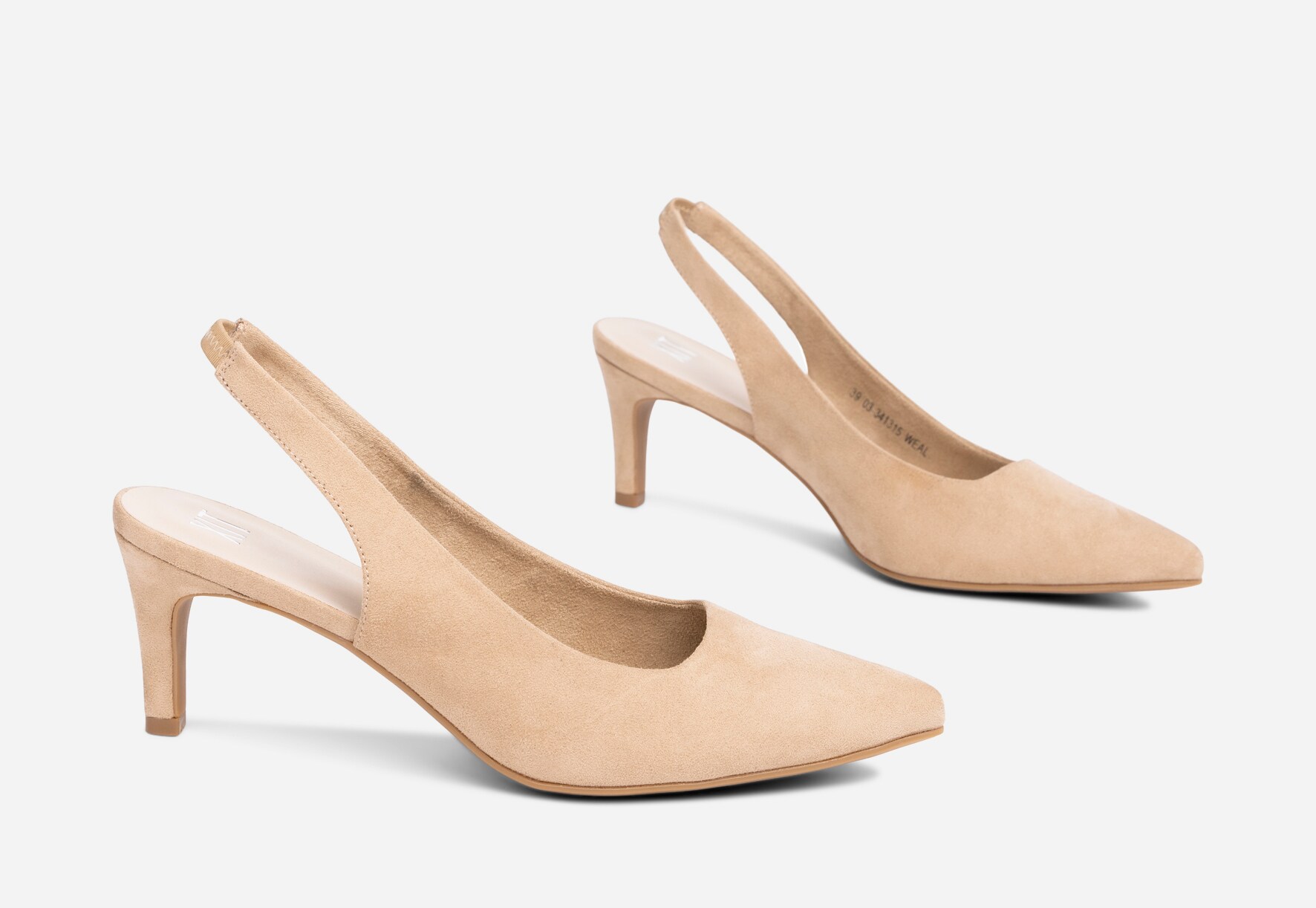 XIT, Pumps med slingback Beige
