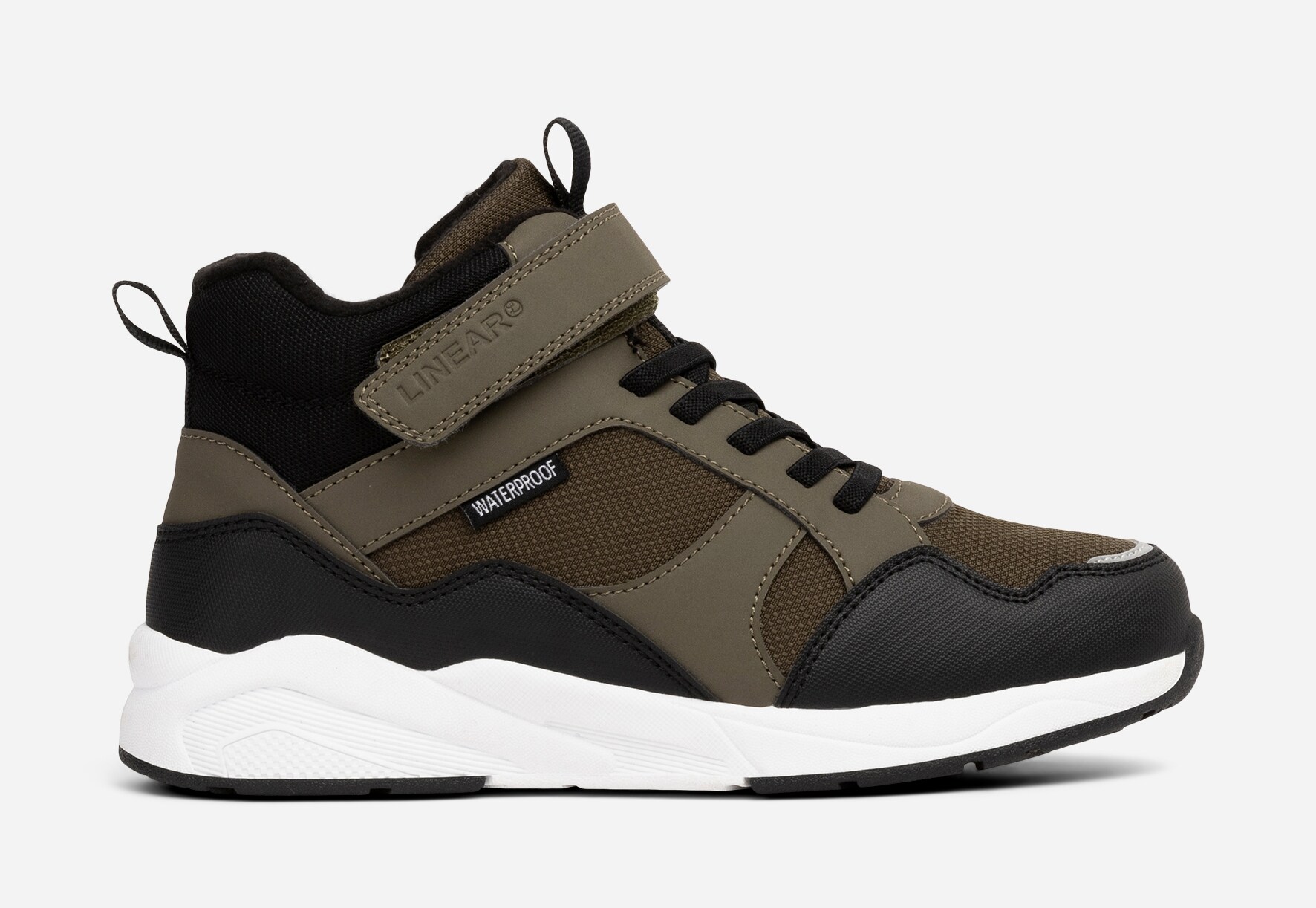 LINEAR, Fleeceforet høy sneakers waterproof Grønn