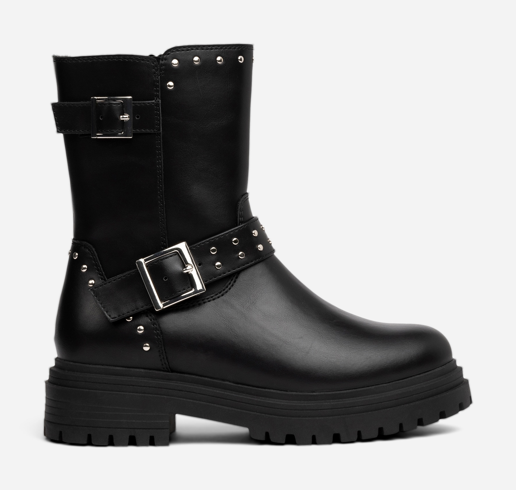 DINSKO, Varmforet bikerboots Sort
