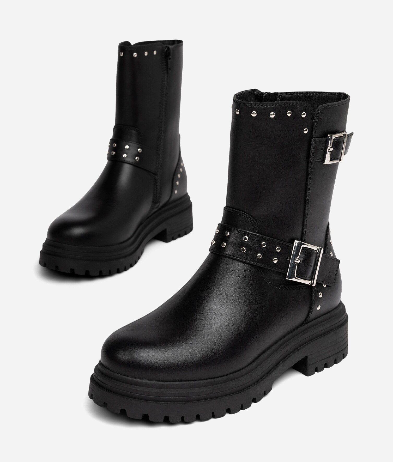DINSKO, Varmforet bikerboots Sort
