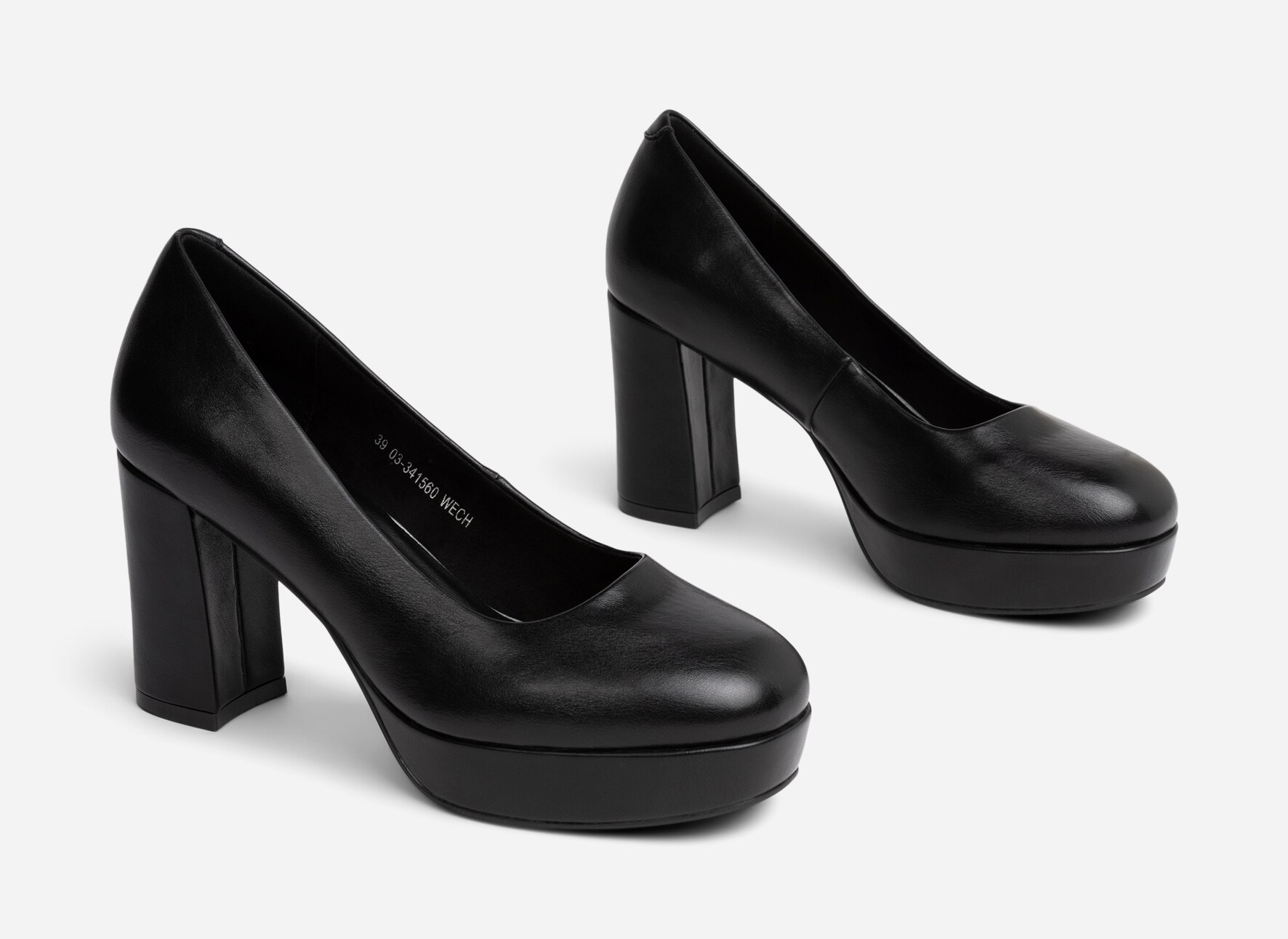 XIT, Pumps med platåsåle Sort