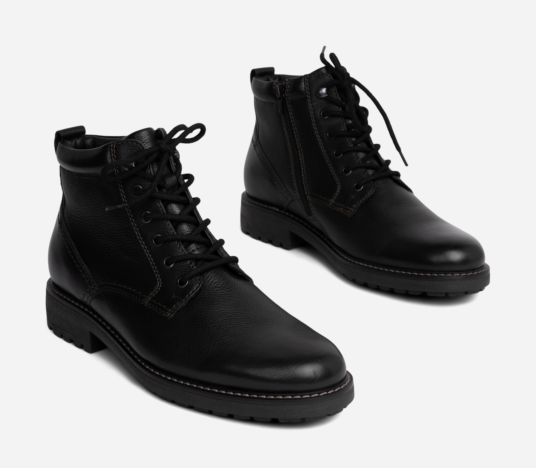 PACE, Varmforet skolett med glidelås Sort