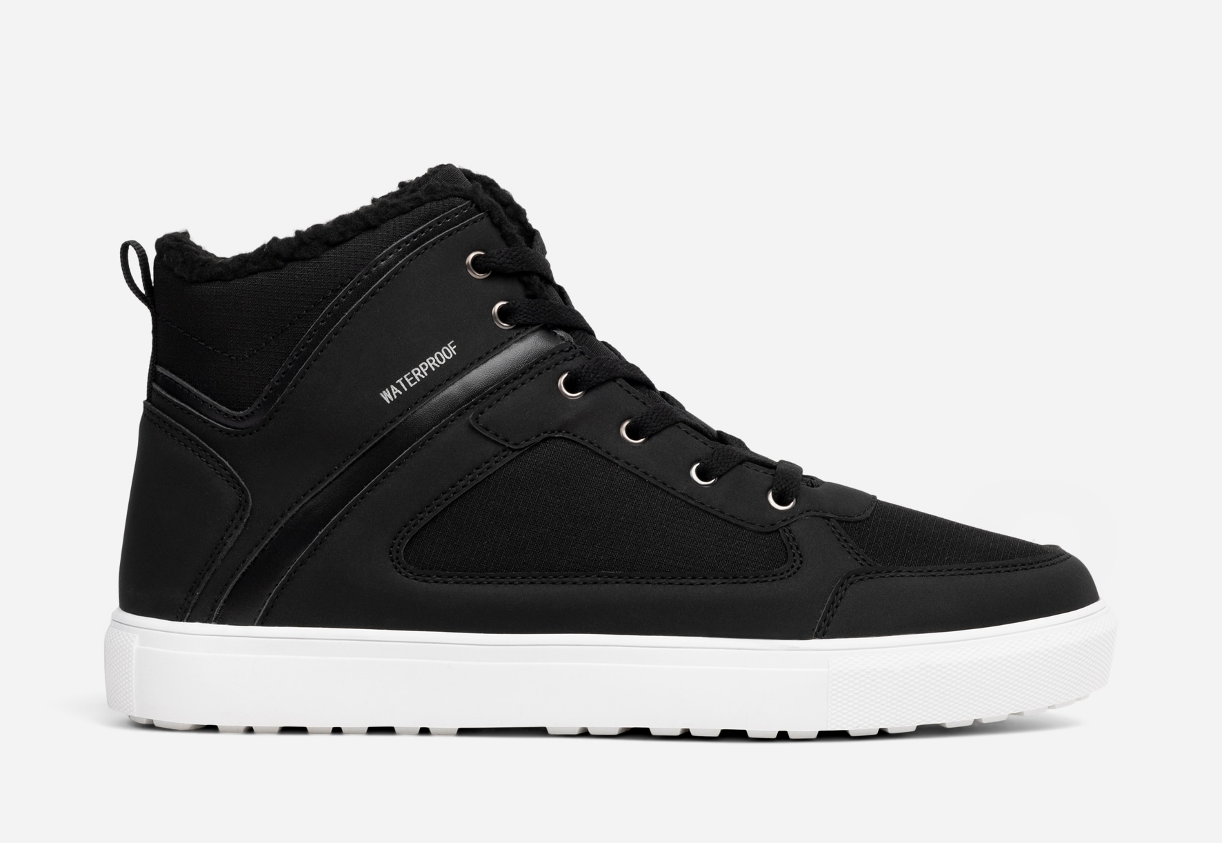 LINEAR, Varmforet høy sneakers waterproof Sort