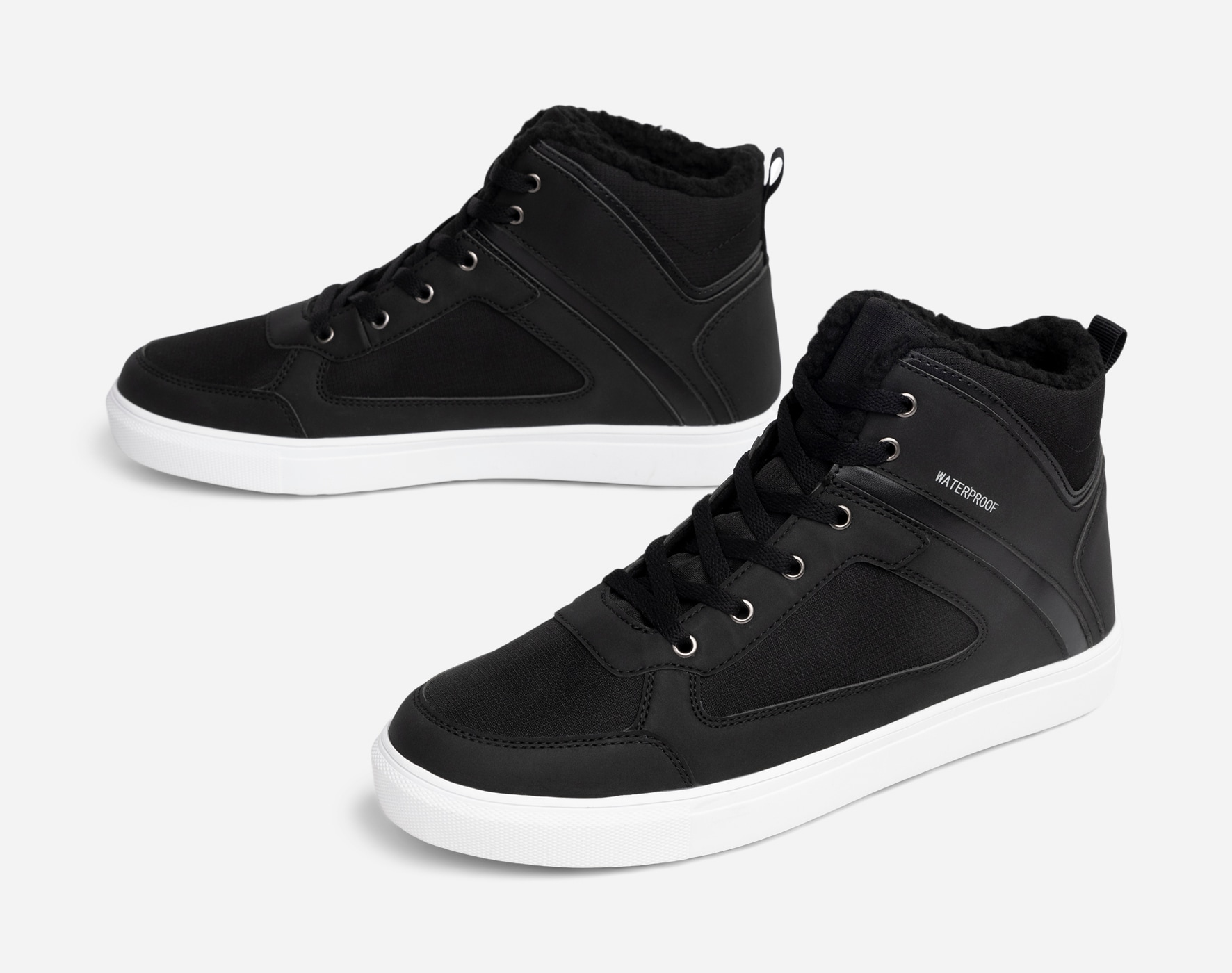 LINEAR, Varmforet høy sneakers waterproof Sort
