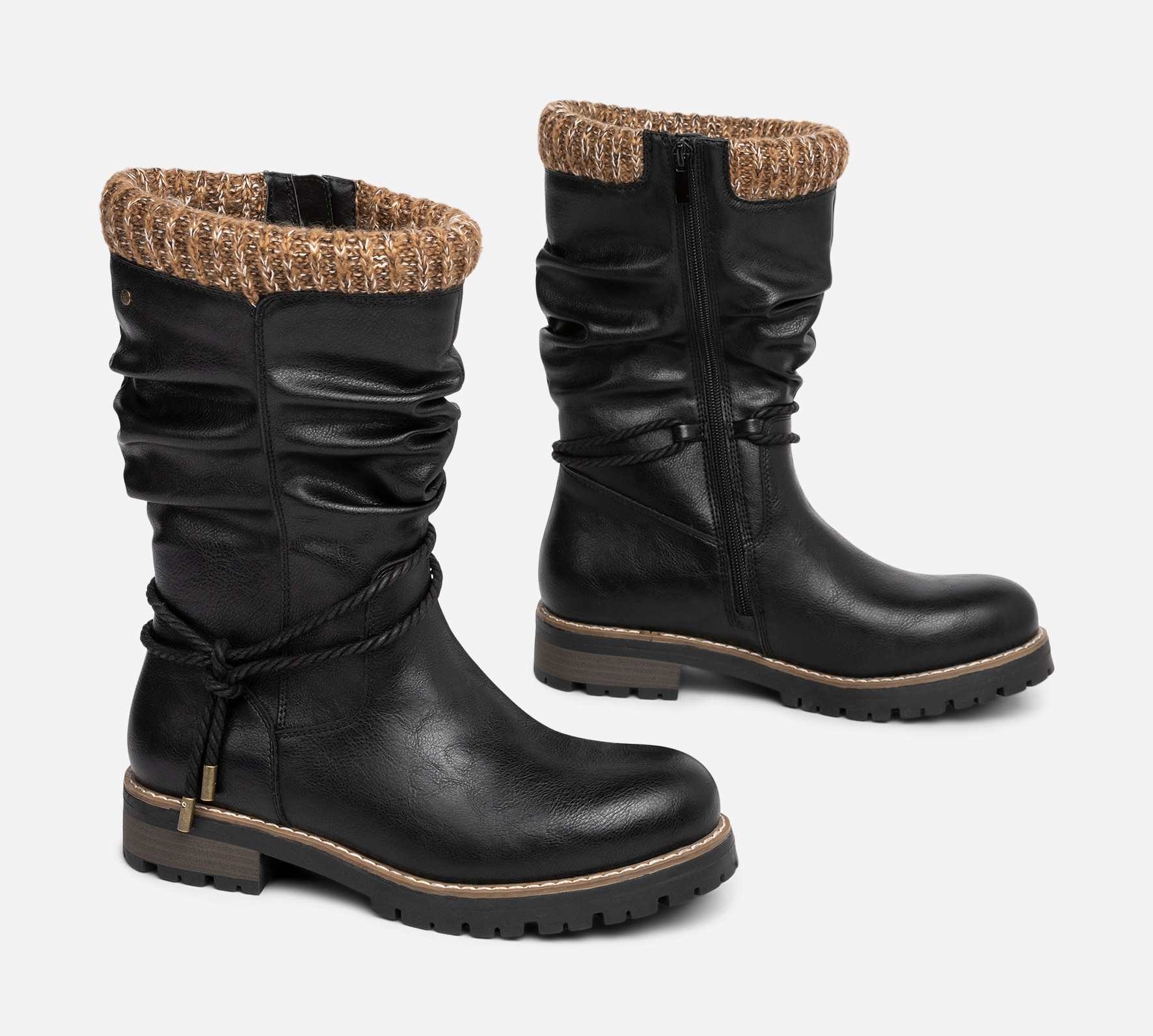 SO ALL, Varmforet støvlett Sort