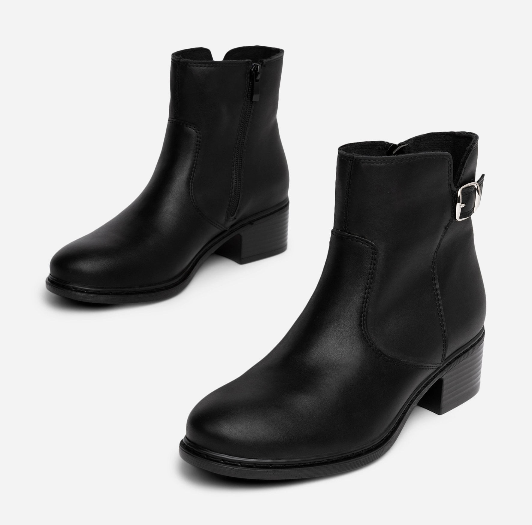SO ALL, Boots med spenne Sort