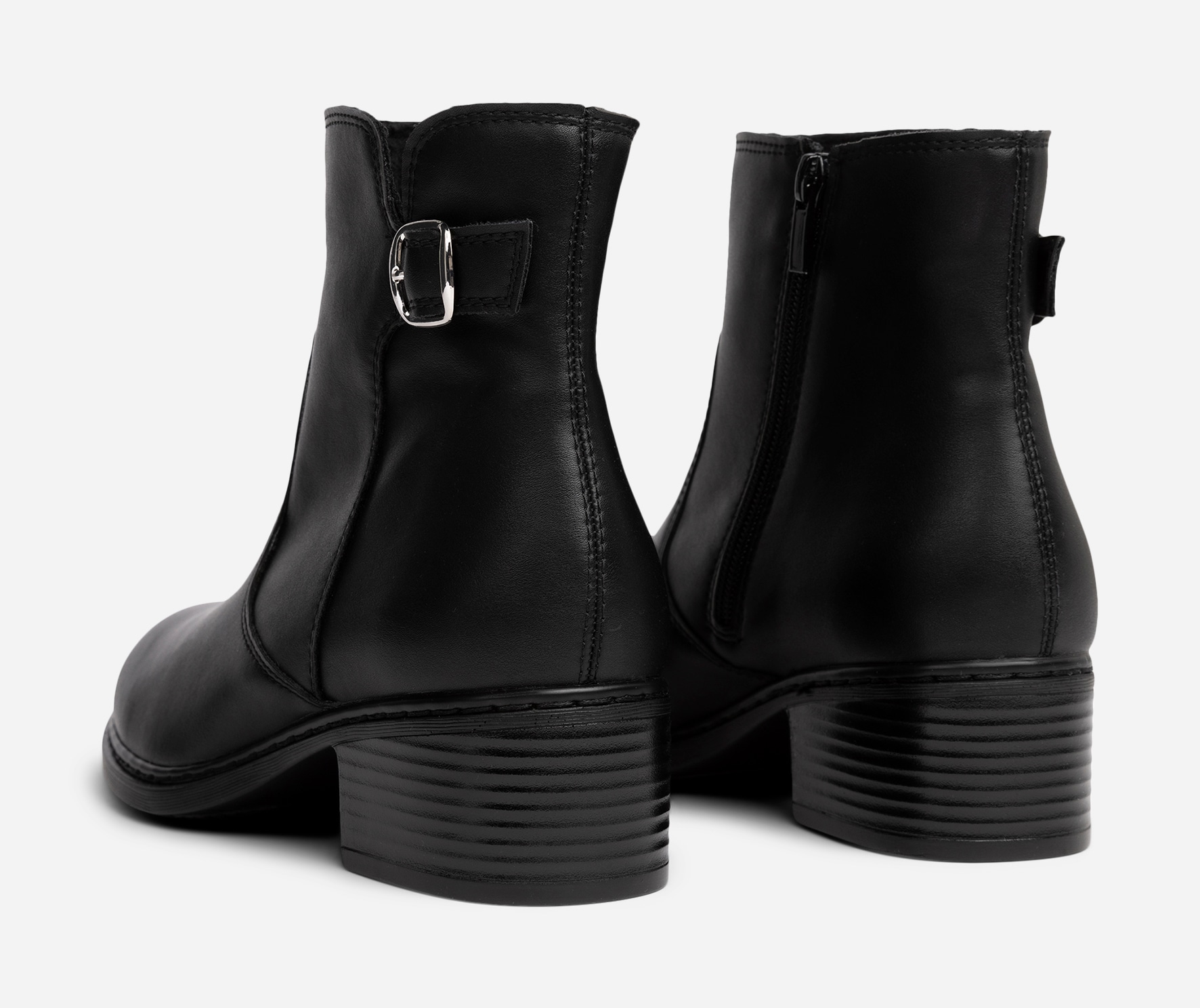 SO ALL, Boots med spenne Sort