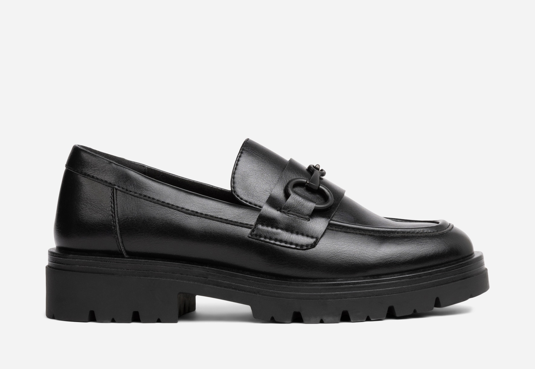 SO ALL, Loafer med spenne Sort