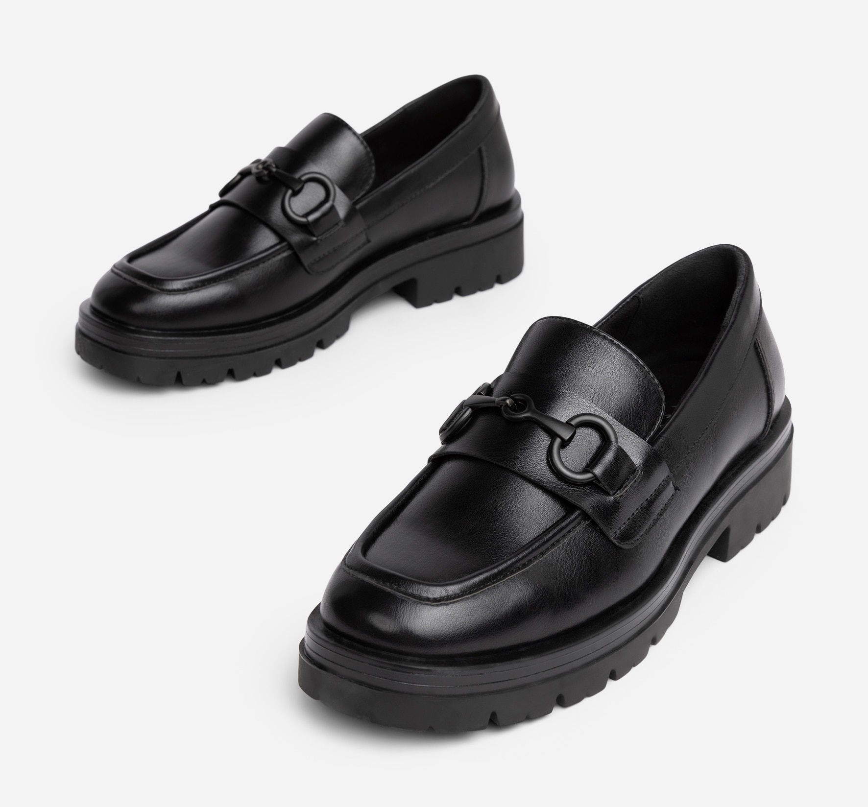 SO ALL, Loafer med spenne Sort