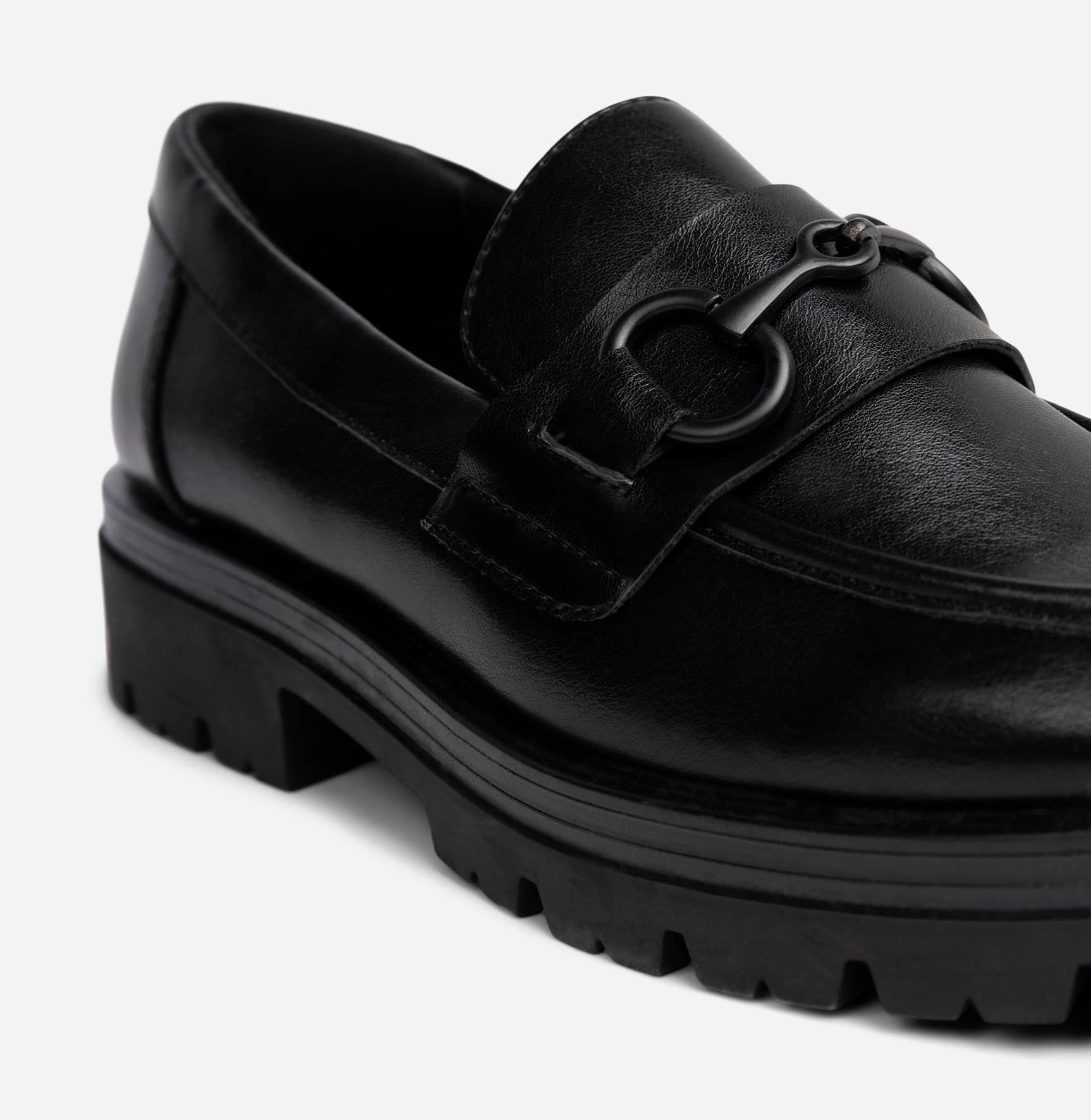 SO ALL, Loafer med spenne Sort