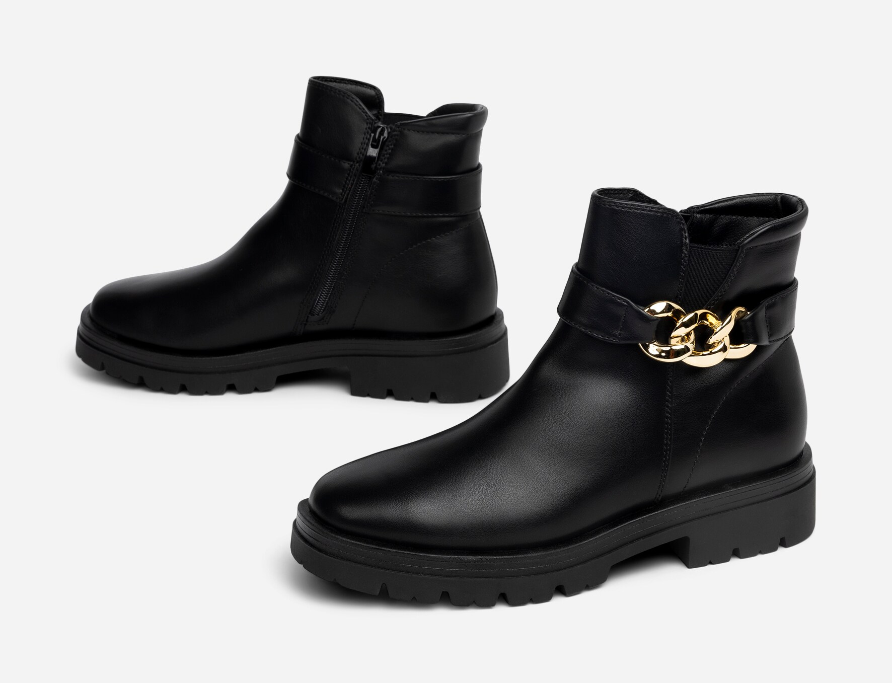 SO ALL, Boots med spenne Sort