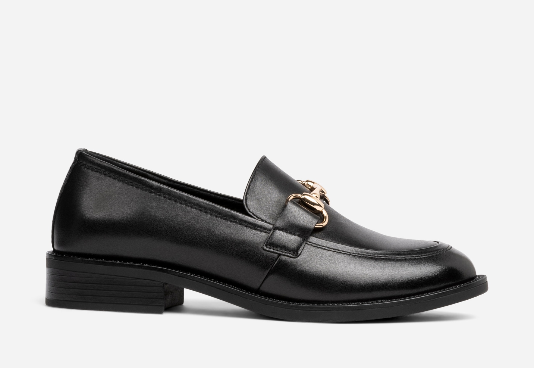 PACE, Loafer med spenne Sort
