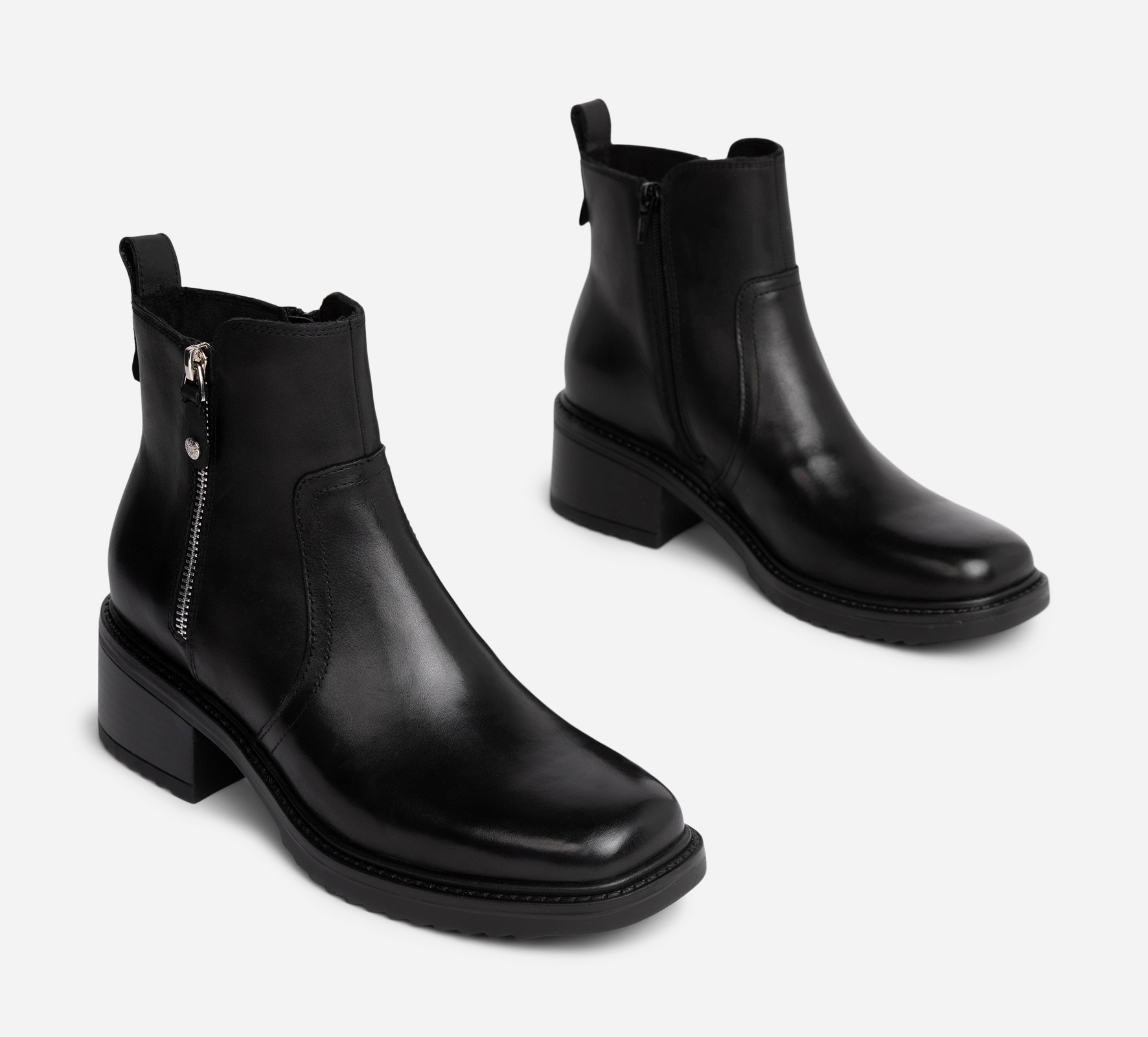 PACE, Boots med glidelås Sort